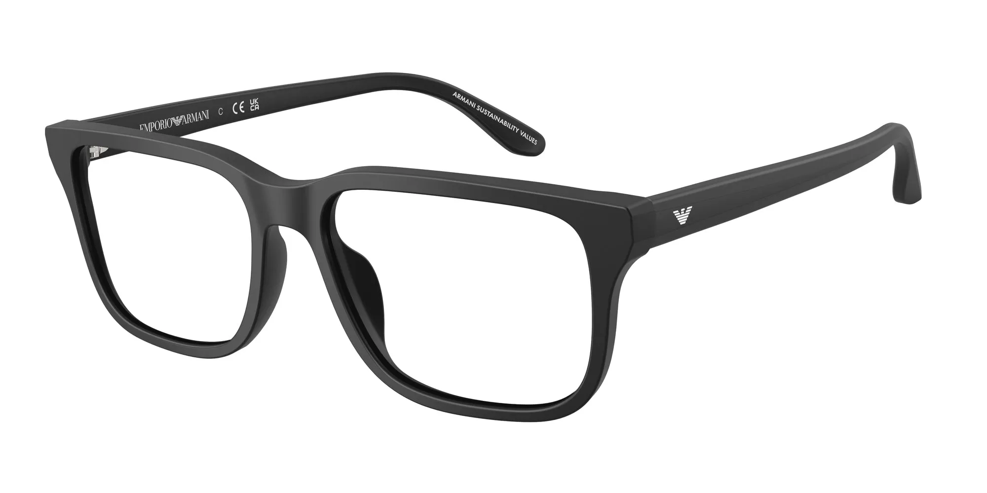 Emporio Armani EA3250U 5017 Montature da vista Acetato Nero Squadrata Normale - immagine 1