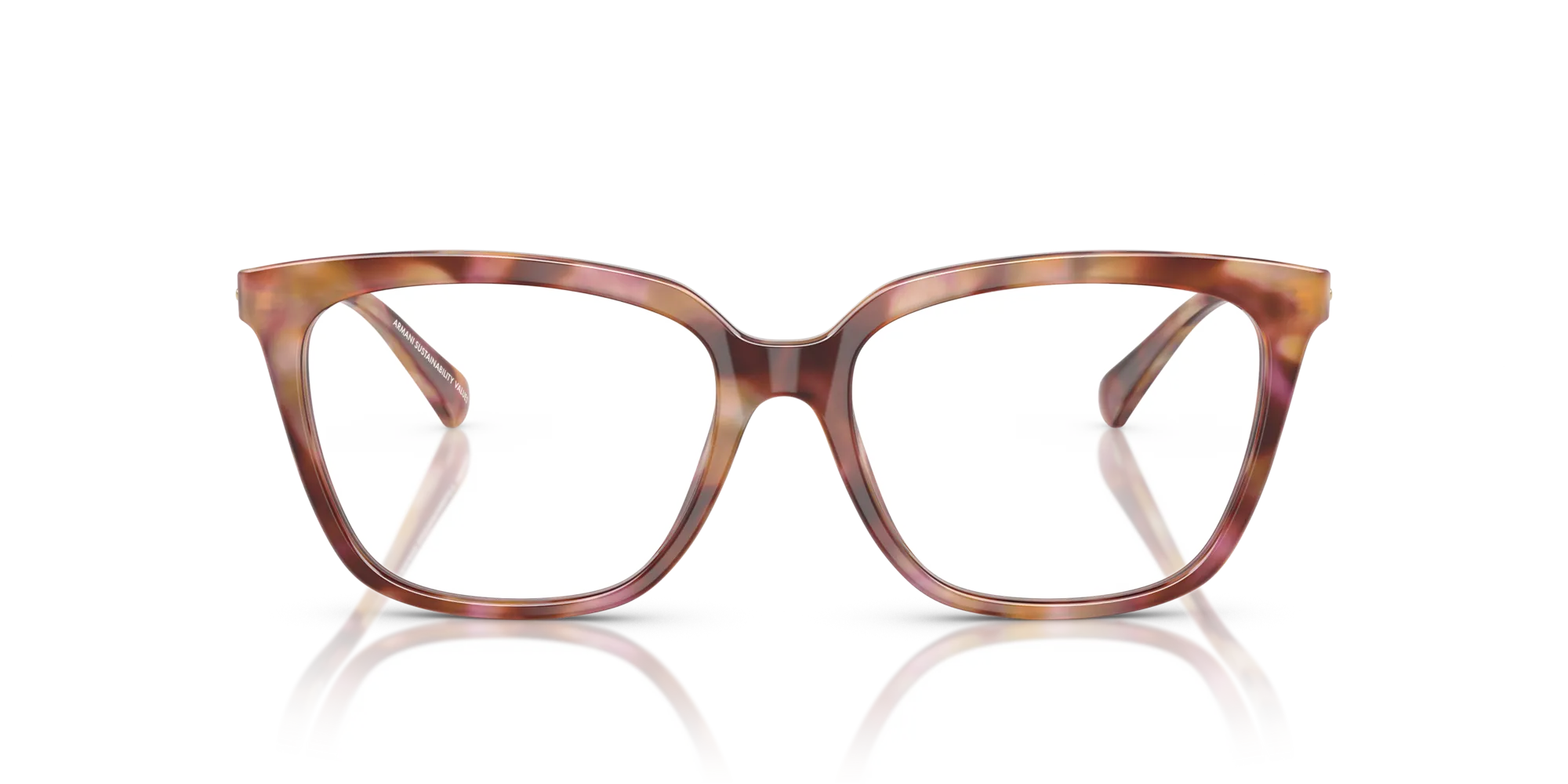 Emporio Armani EA3248 6196 Montature da vista Acetato Rosso Cat Eye Normale - immagine 3