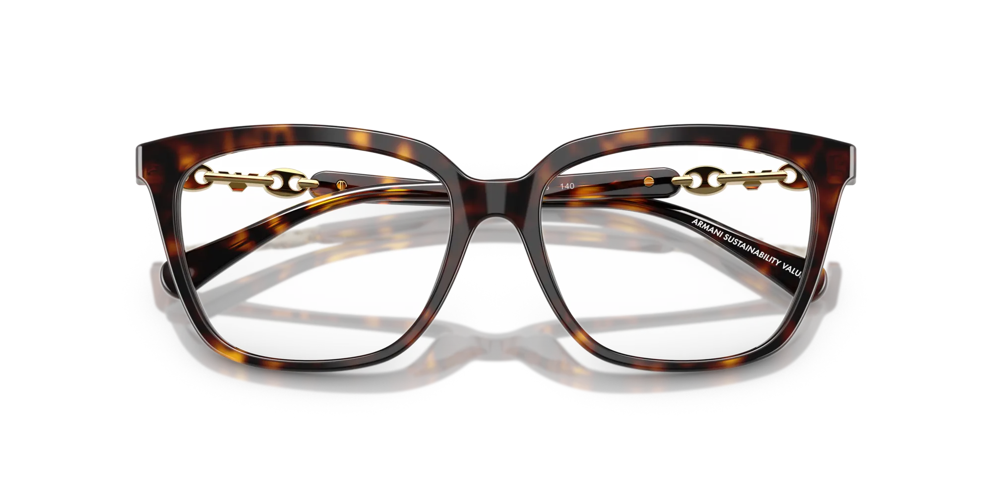 Emporio Armani EA3248 5026 Montature da vista Acetato Tartaruga Cat Eye Normale - immagine 2