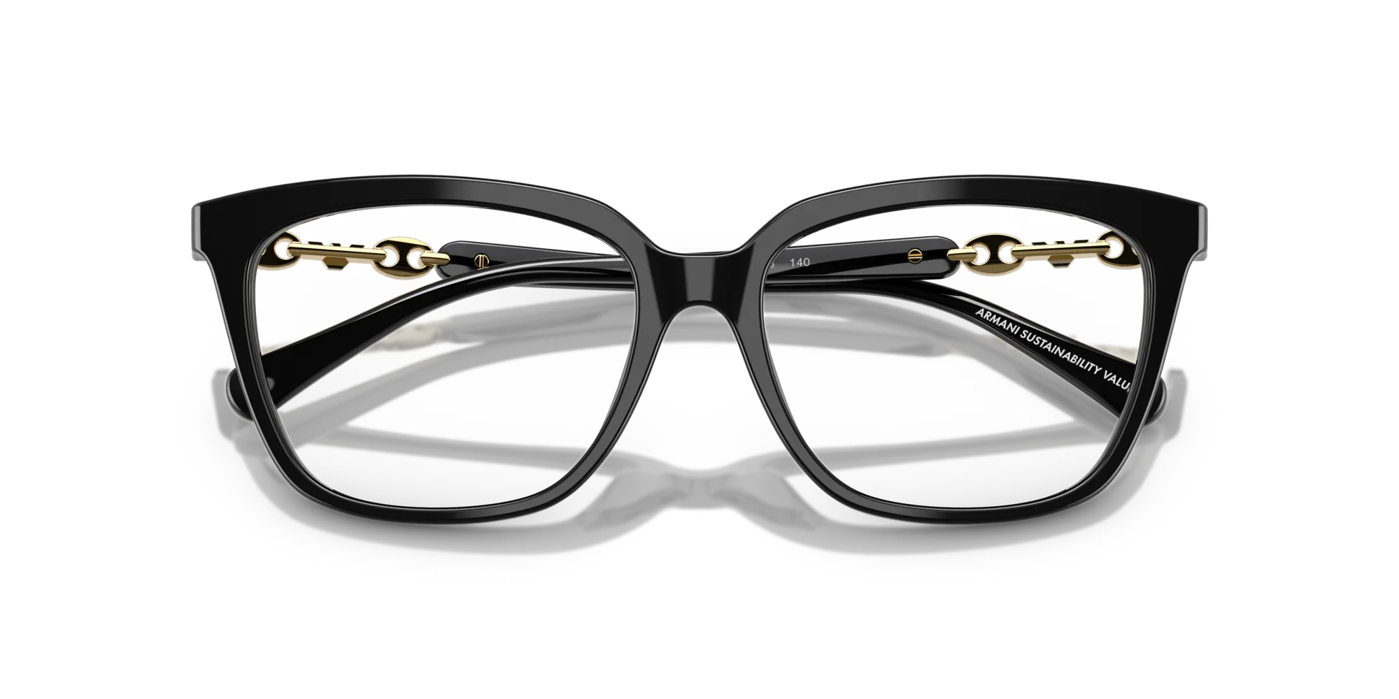 Emporio Armani EA3248 5017 Montature da vista Acetato Nero Cat Eye Normale - immagine 2