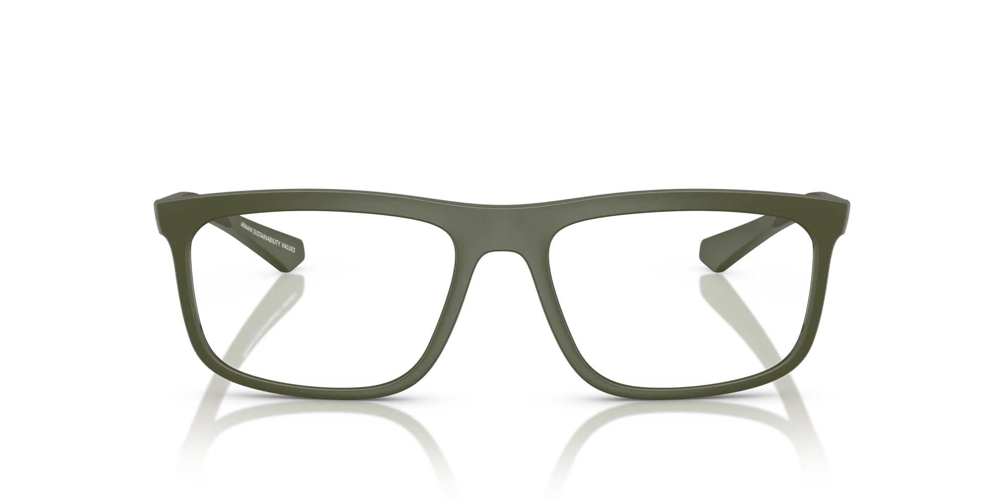 Emporio Armani EA3246 6184 Montature da vista Iniettato Verde Squadrata Normale - immagine 3