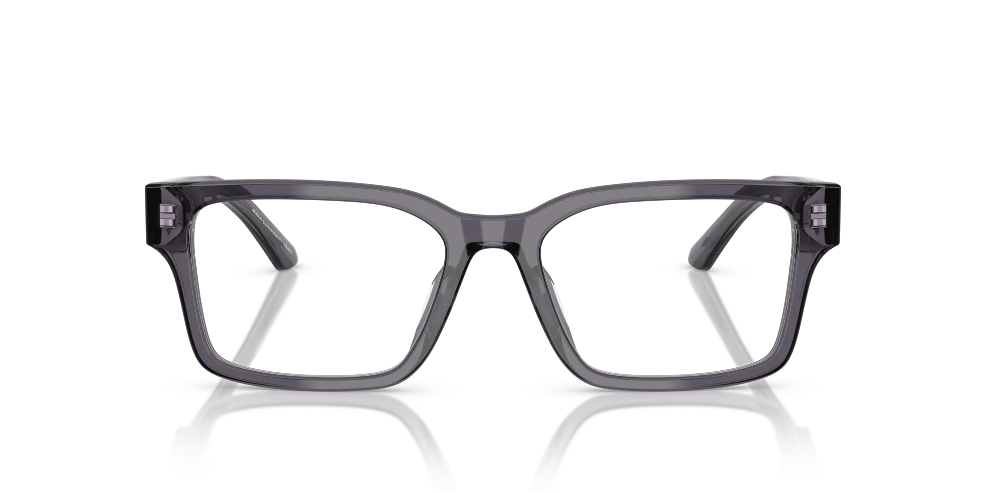 Emporio Armani EA3245U 6106 Montature da vista Acetato Grigio Squadrata Normale - immagine 3