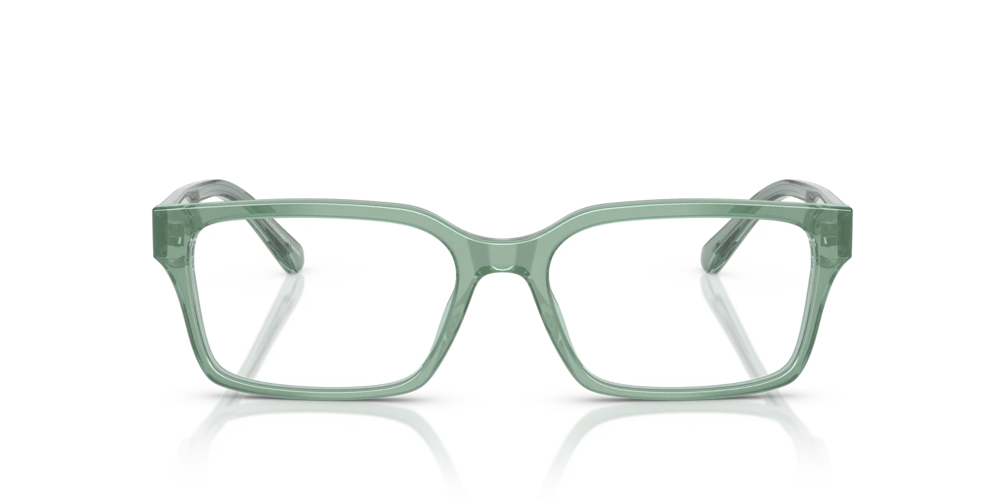 Emporio Armani EA3244 6176 Montature da vista Acetato Verde Squadrata Normale - immagine 3