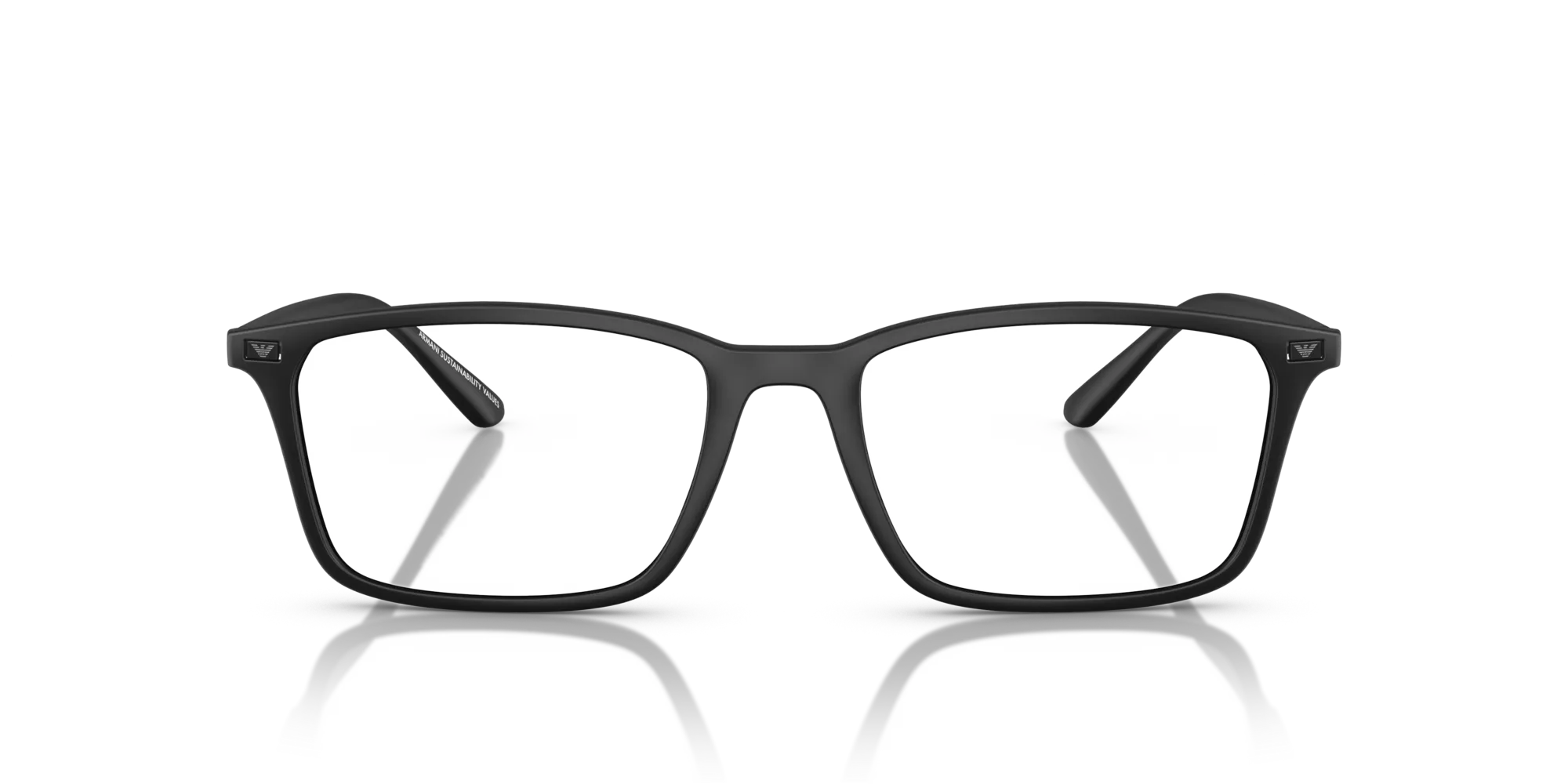 Emporio Armani EA3237 5001 Montature da vista Iniettato Nero Squadrata Normale - immagine 3