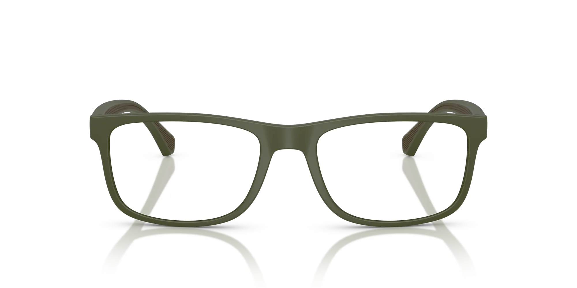 Emporio Armani EA3147 6184 Montature da vista Iniettato Verde Trasparente Squadrata Normale - immagine 3