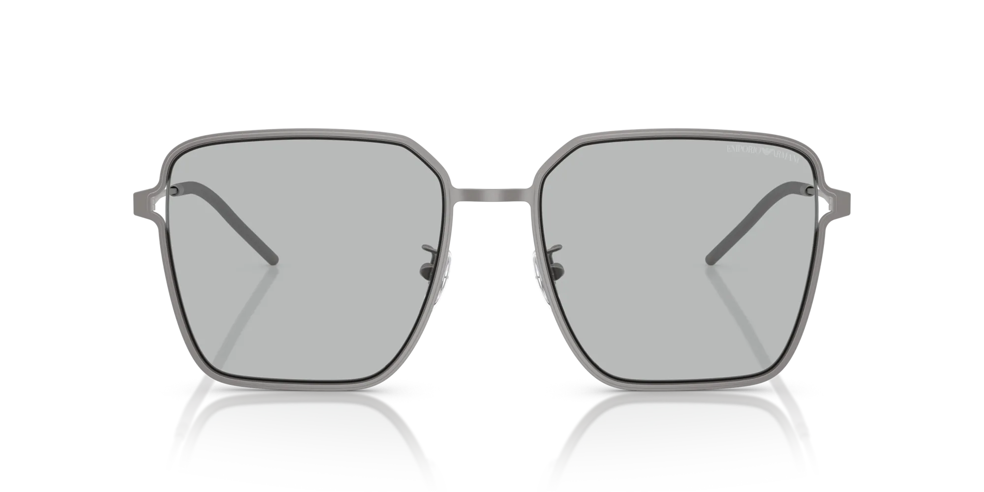 Emporio Armani EA2159D 300387 Occhiali da sole Metallo Grigio Grigio Squadrata Normale - immagine 3
