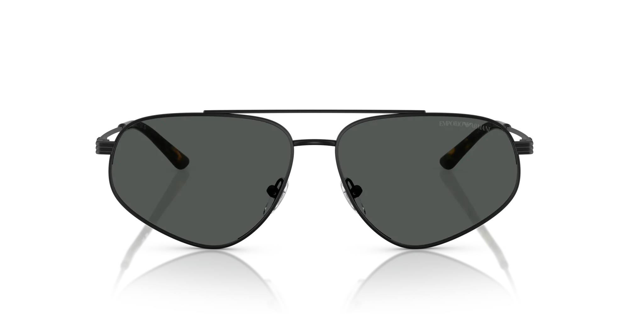 Emporio Armani EA2156 300187 Occhiali da sole Metallo Nero Grigio Pilot Normale - immagine 3