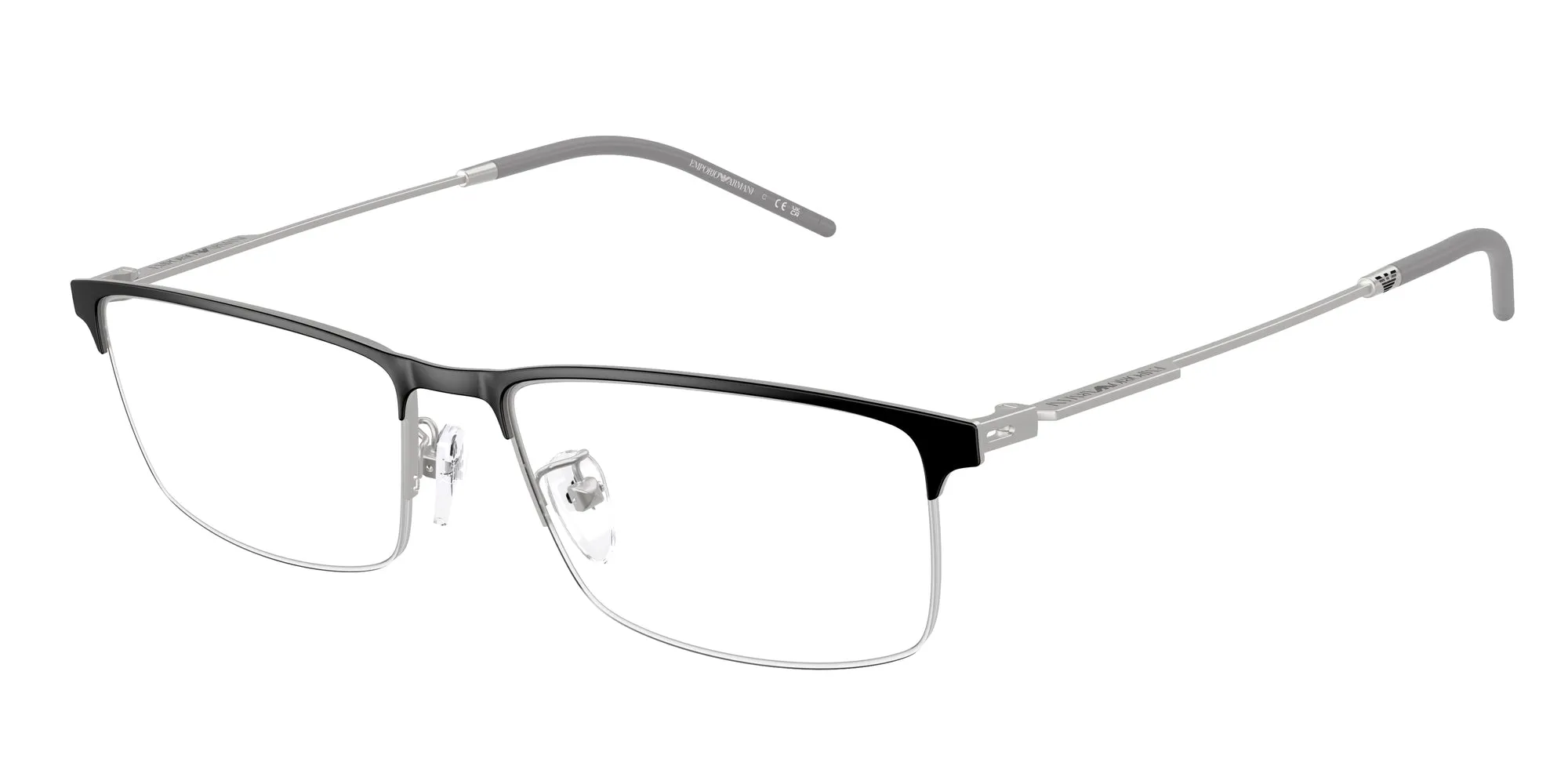 Emporio Armani EA1168D 3061 Montature da vista Metallo Nero Squadrata Normale - immagine 1