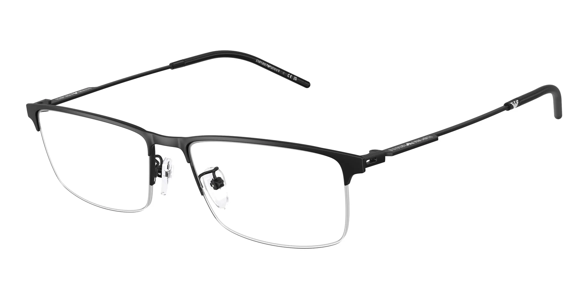 Emporio Armani EA1168D 3001 Montature da vista Metallo Nero Squadrata Normale - immagine 1