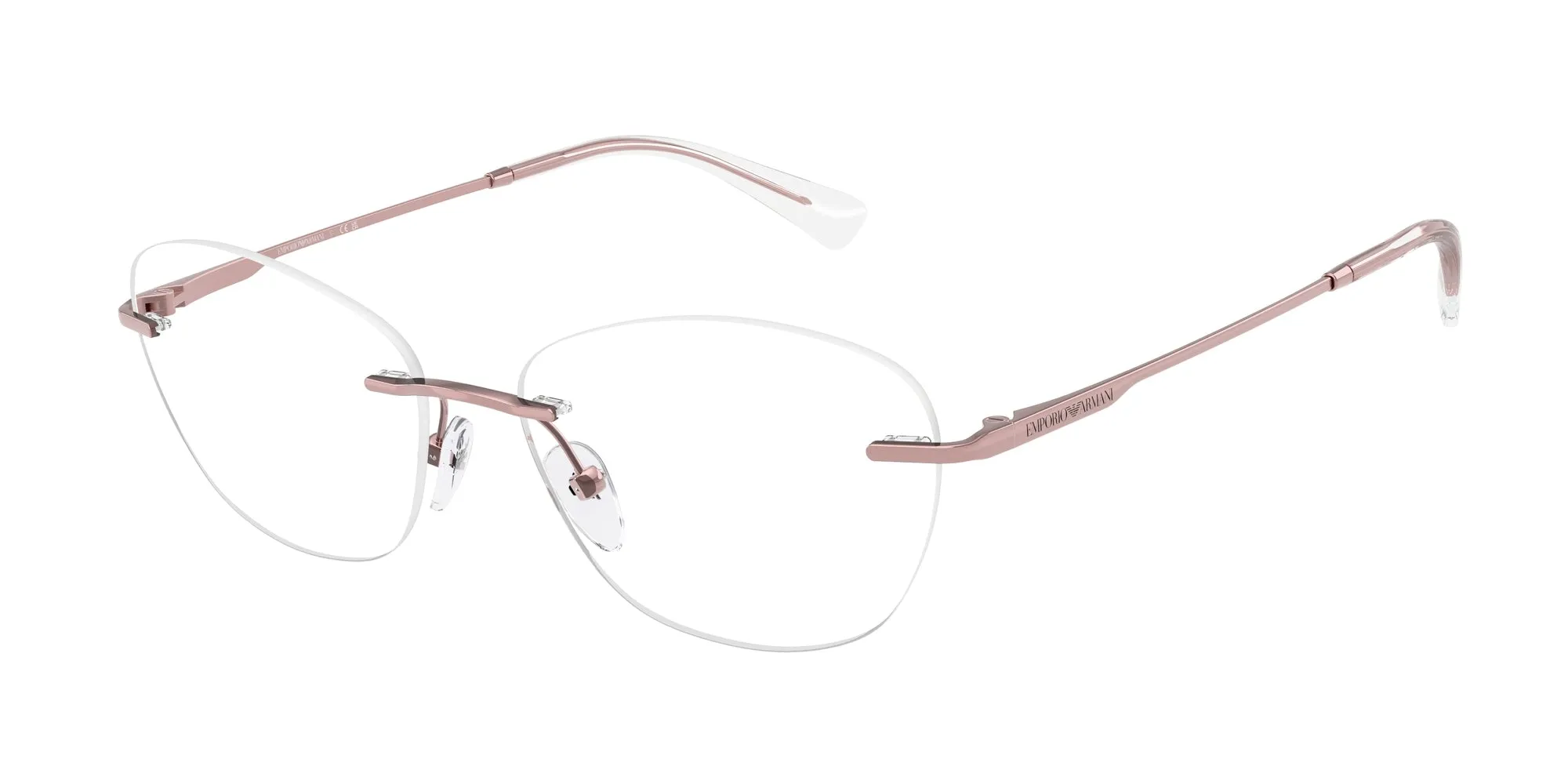 Emporio Armani EA1167 3390 Montature da vista Metallo Rosa Trasparente Pantos Normale - immagine 1
