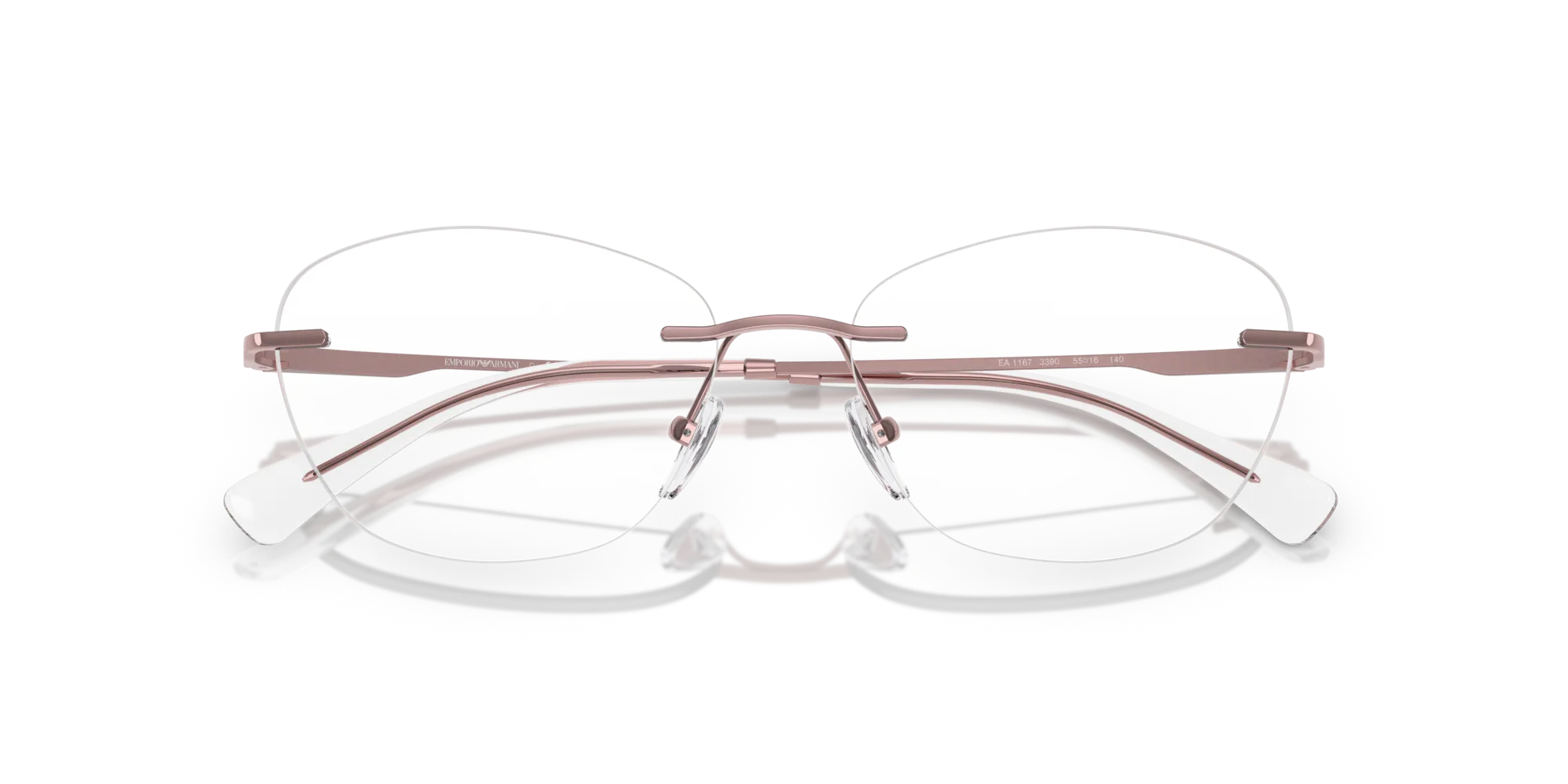 Emporio Armani EA1167 3390 Montature da vista Metallo Rosa Pantos Normale - immagine 2