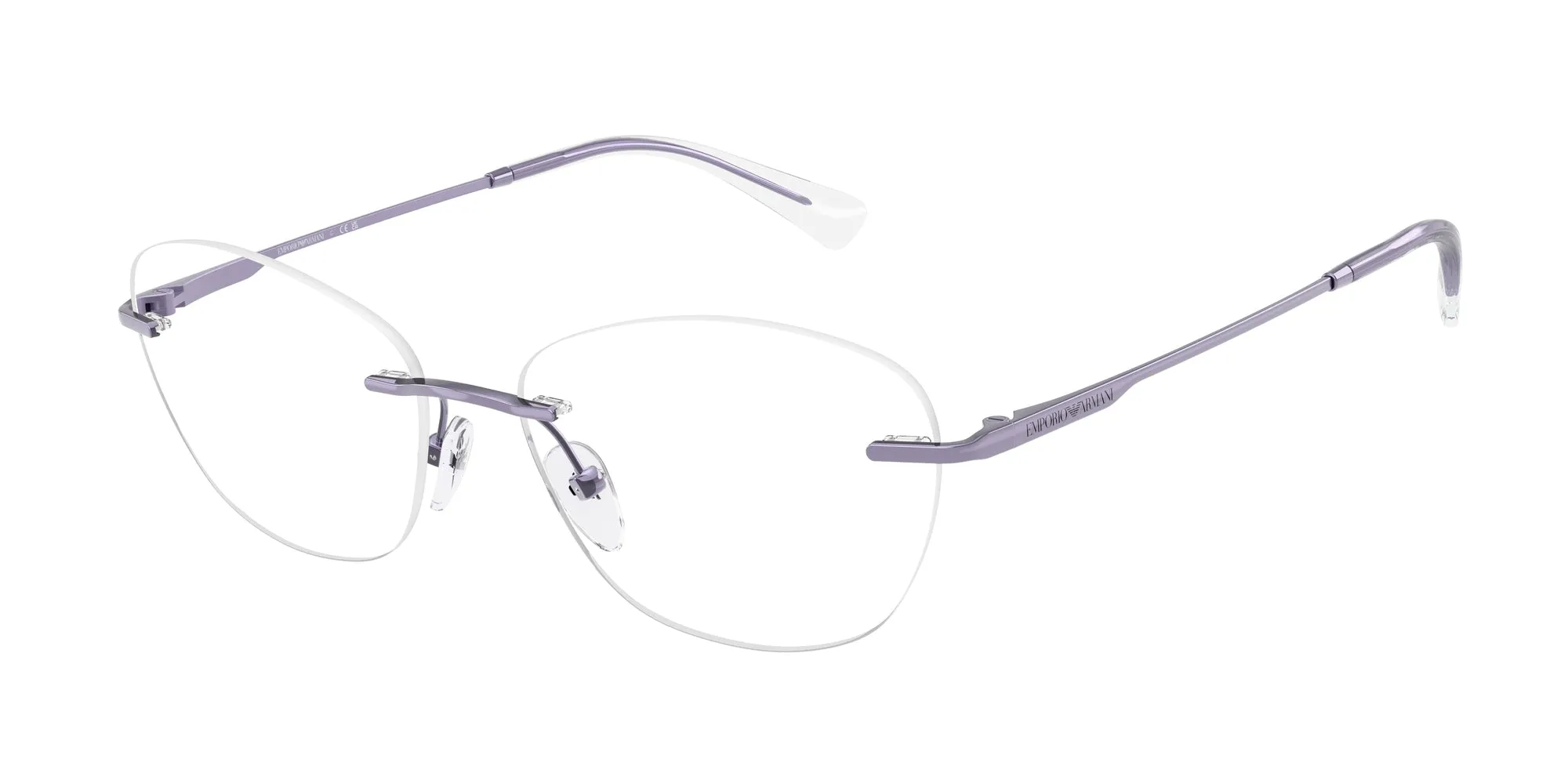 Emporio Armani EA1167 3383 Montature da vista Metallo Viola Pantos Normale - immagine 1