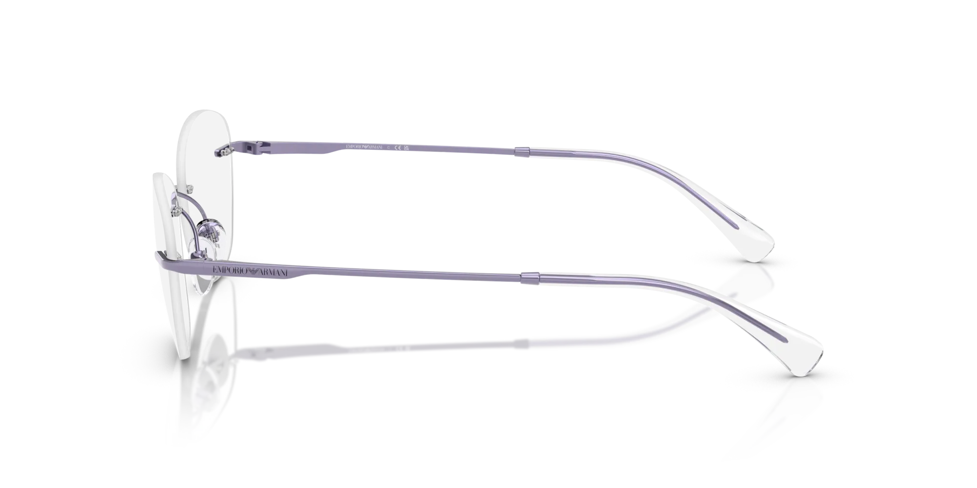 Emporio Armani EA1167 3383 Montature da vista Metallo Viola Pantos Normale - immagine 4