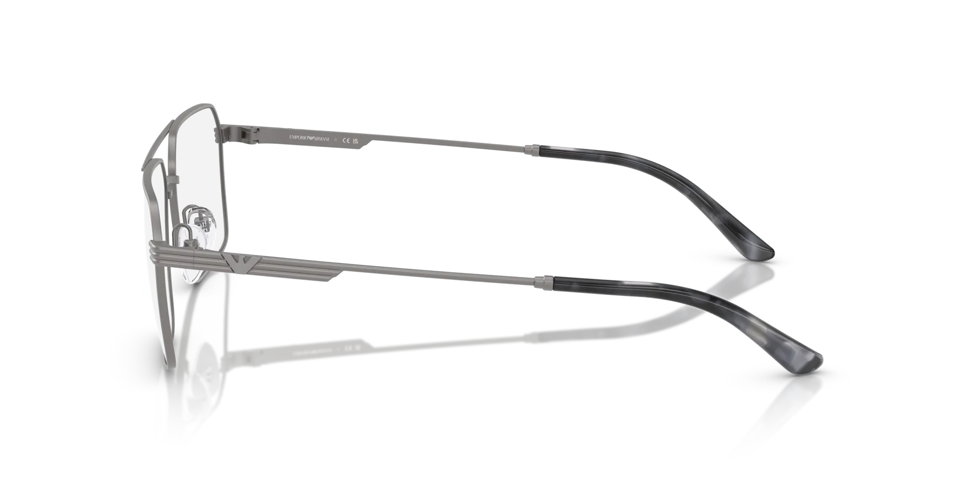 Emporio Armani EA1166 3003 Montature da vista Metallo Grigio Squadrata Normale - immagine 4
