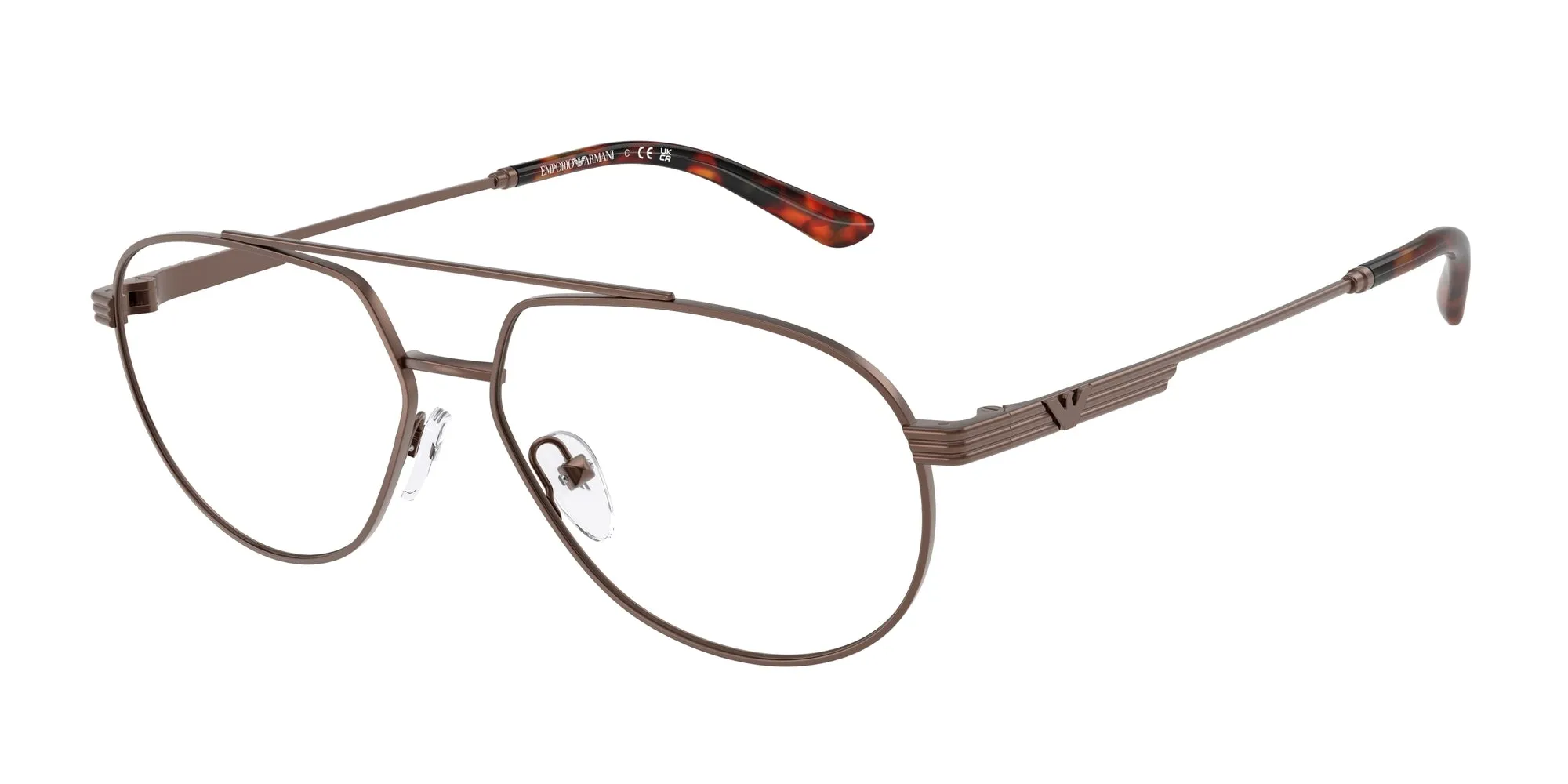 Emporio Armani EA1165 3006 Montature da vista Metallo Bronzo Pilot Normale - immagine 1