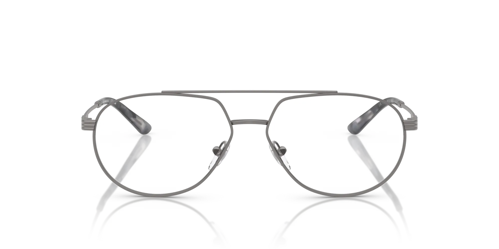 Emporio Armani EA1165 3003 Montature da vista Metallo Grigio Trasparente Pilot Normale - immagine 3