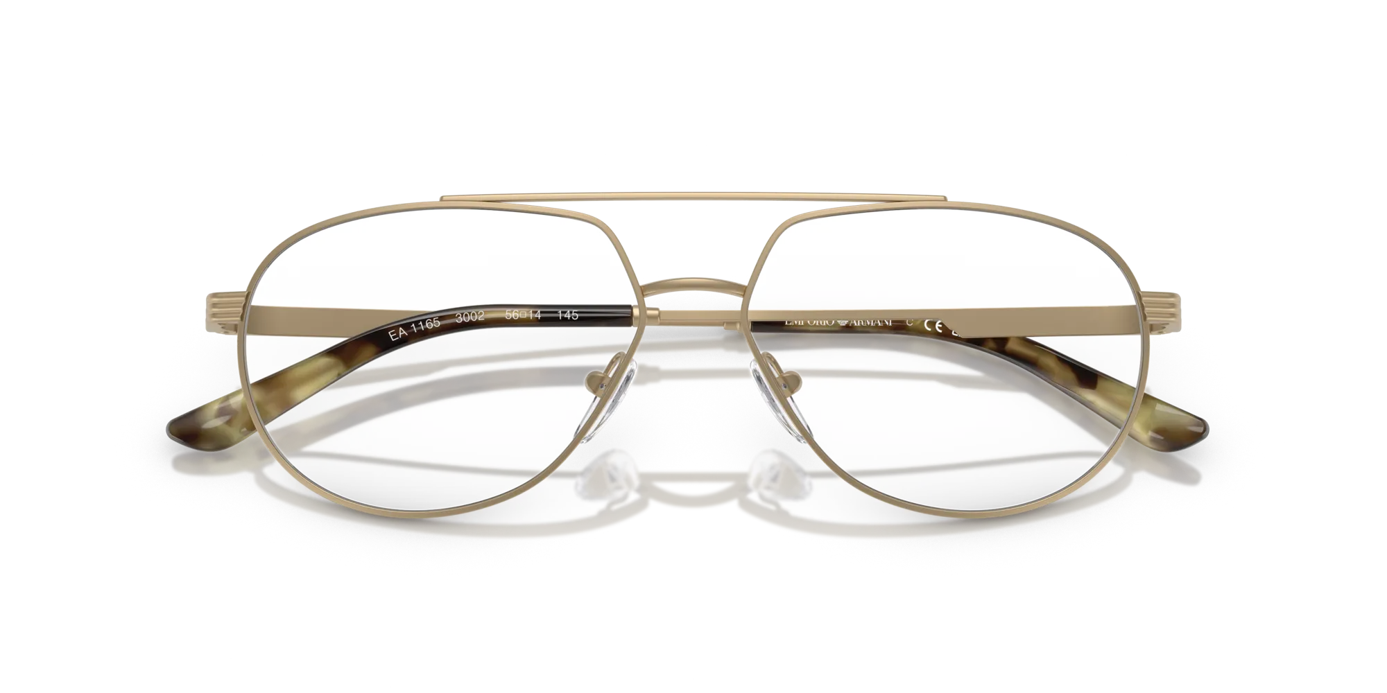 Emporio Armani EA1165 3002 Montature da vista Metallo Oro Pilot Normale - immagine 2