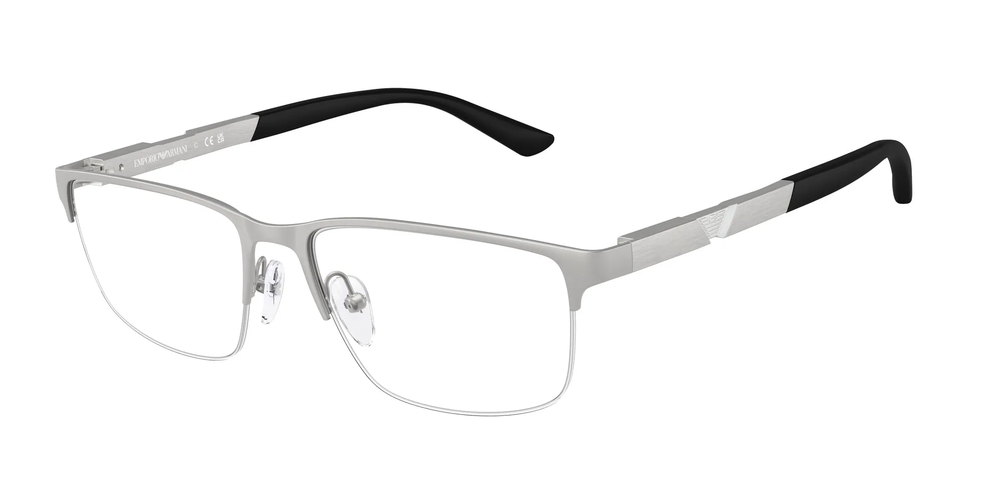 Emporio Armani EA1164 3045 Montature da vista Metallo Argento Squadrata Normale - immagine 1