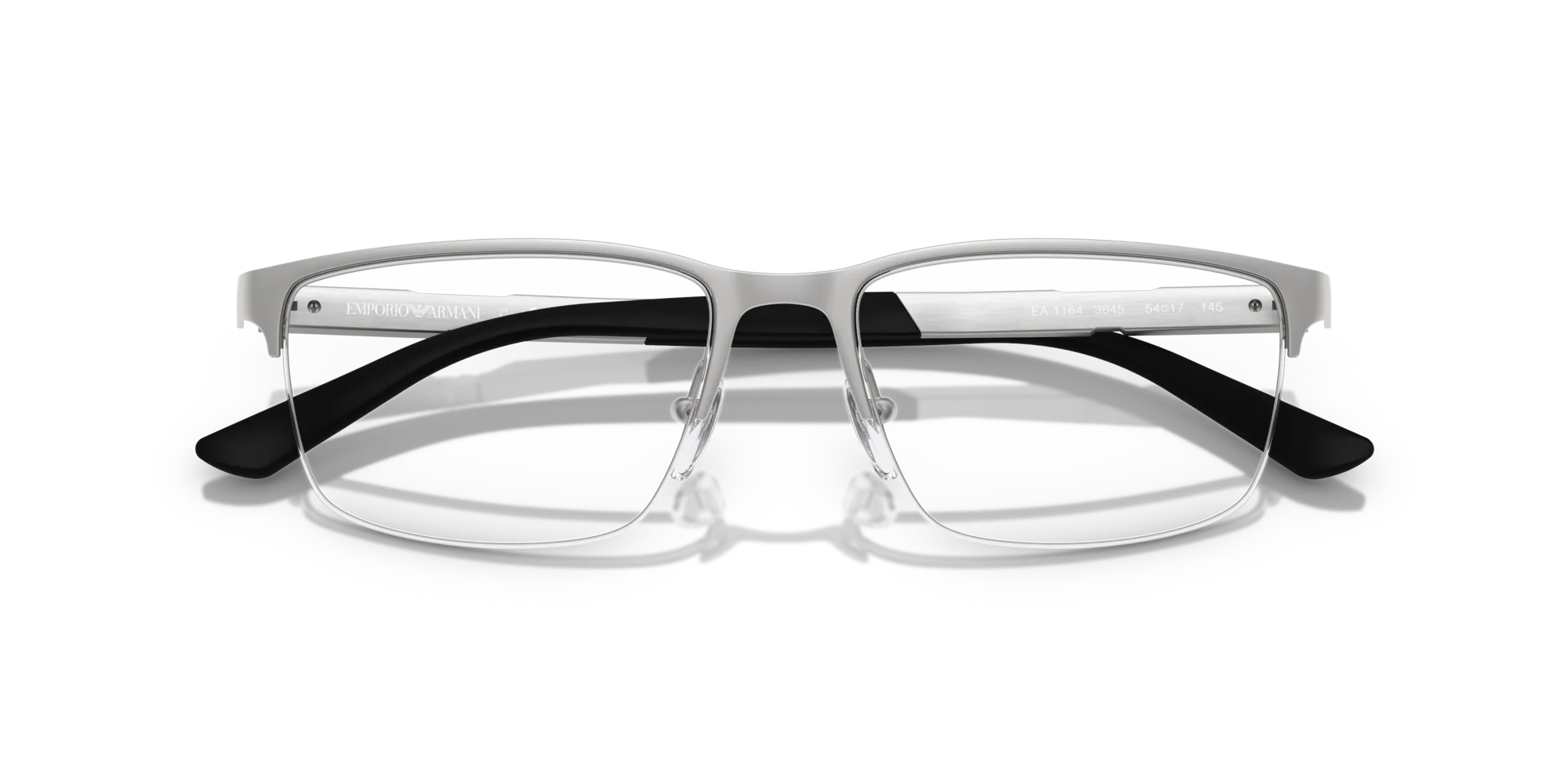 Emporio Armani EA1164 3045 Montature da vista Metallo Argento Squadrata Normale - immagine 2