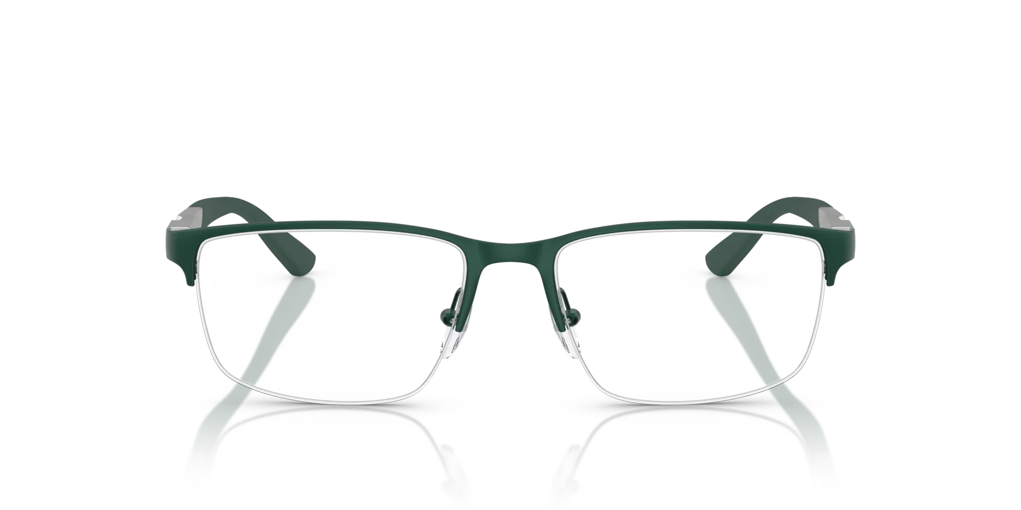 Emporio Armani EA1164 3017 Montature da vista Metallo Verde Trasparente Squadrata Normale - immagine 3