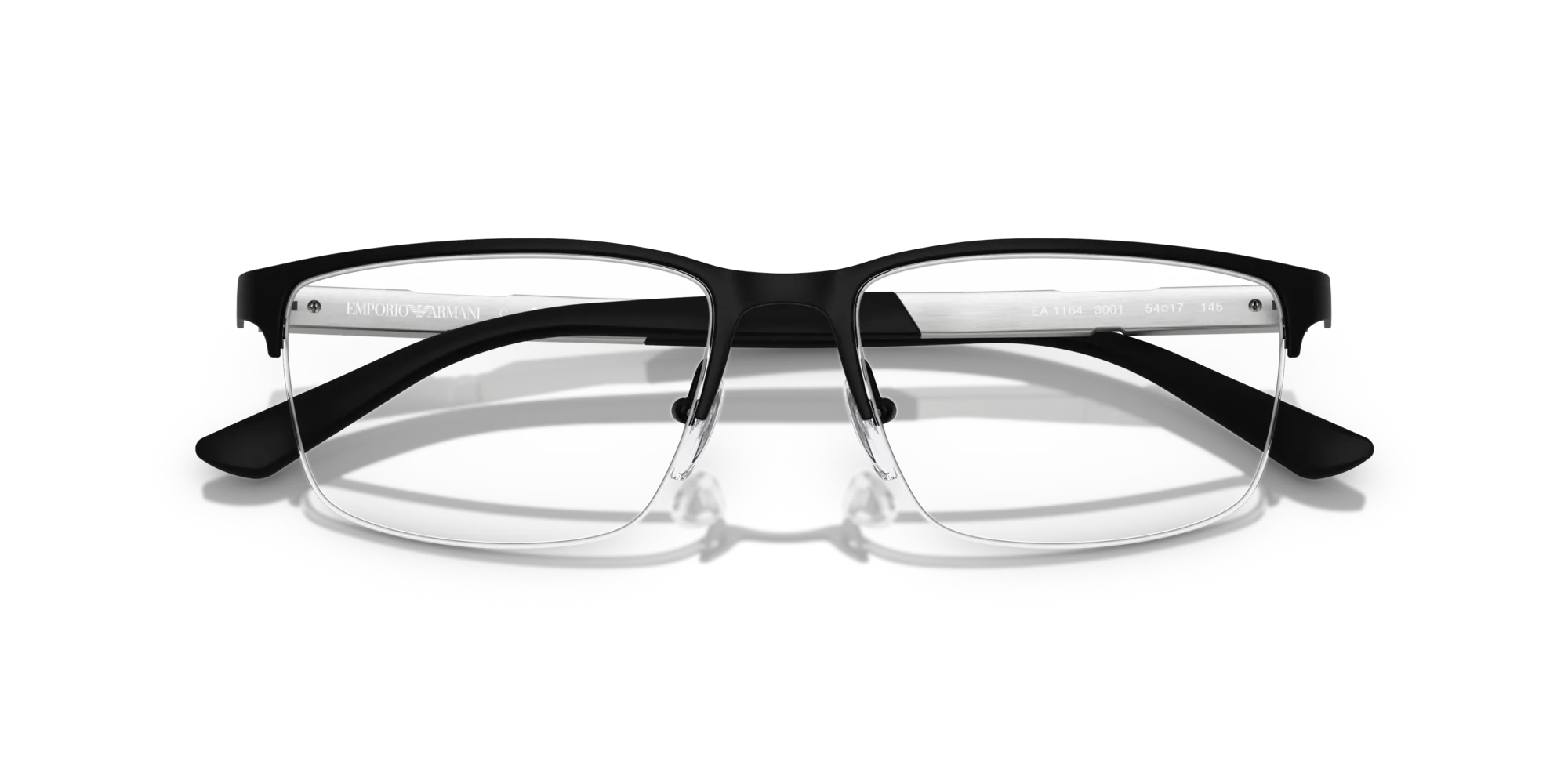 Emporio Armani EA1164 3001 Montature da vista Metallo Nero Squadrata Normale - immagine 2