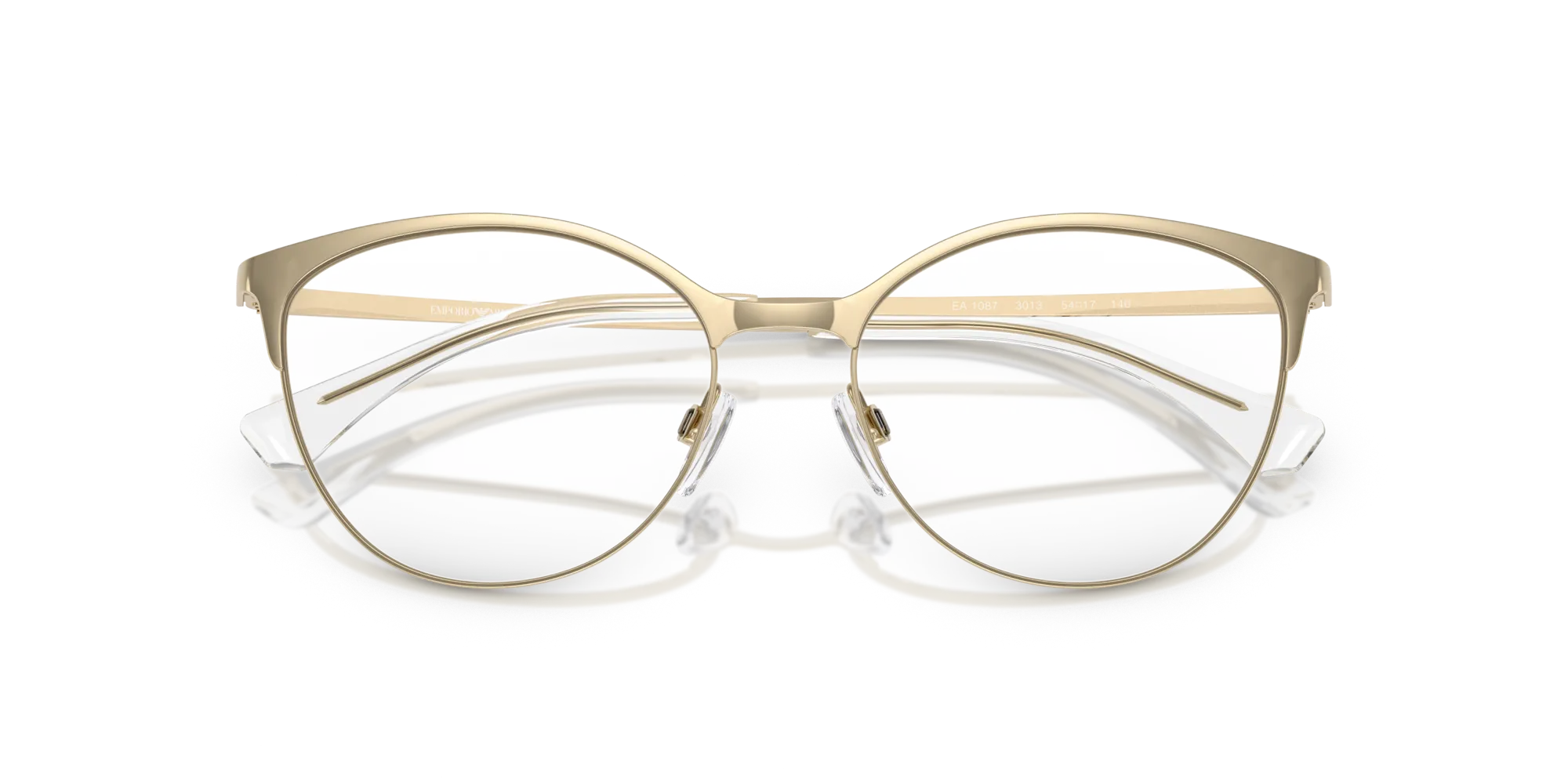 Emporio Armani EA1087 3013 Montature da vista Metallo Oro Cat Eye Normale - immagine 2