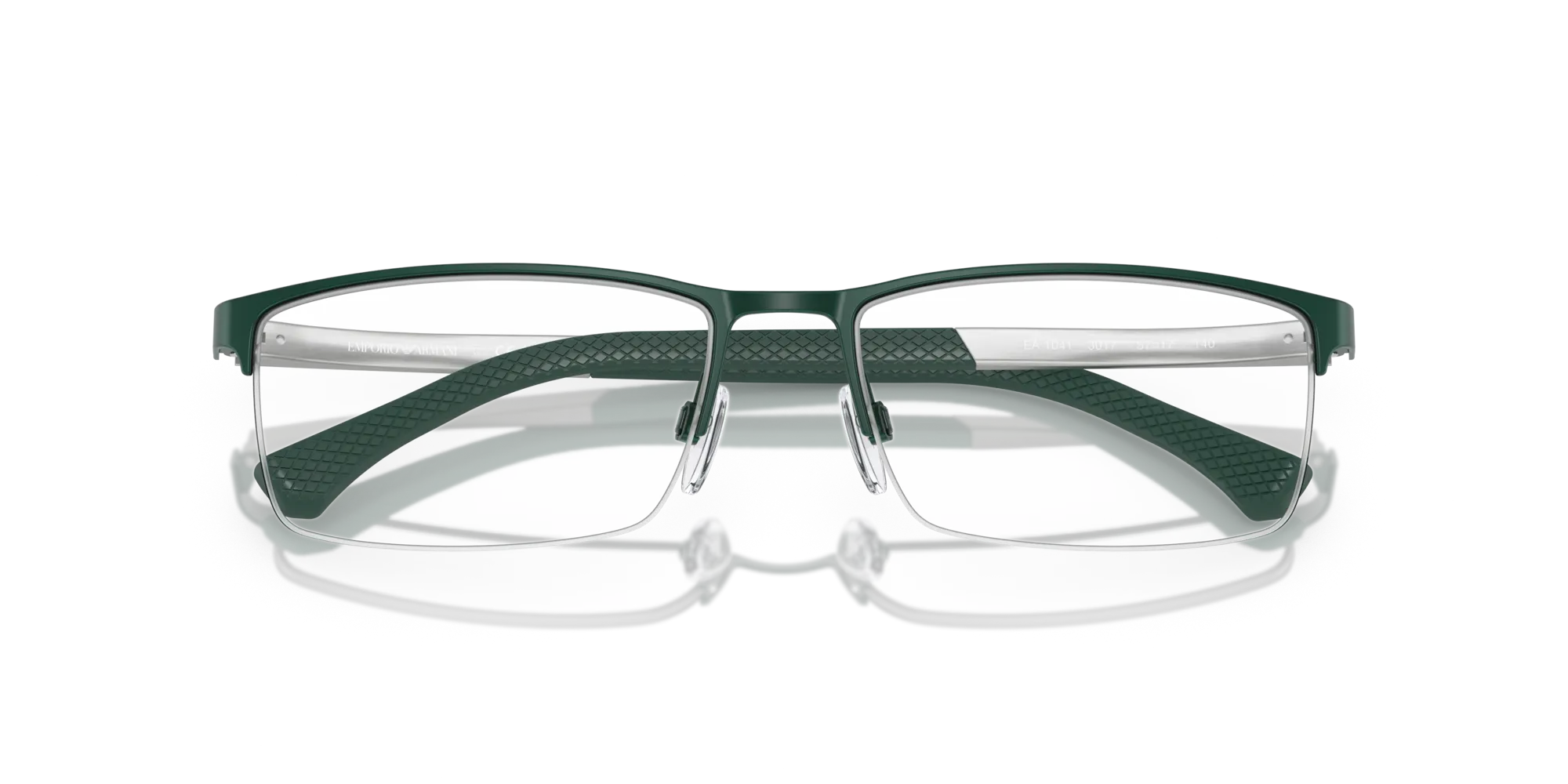 Emporio Armani EA1041 3017 Montature da vista Metallo Verde Squadrata Normale - immagine 2
