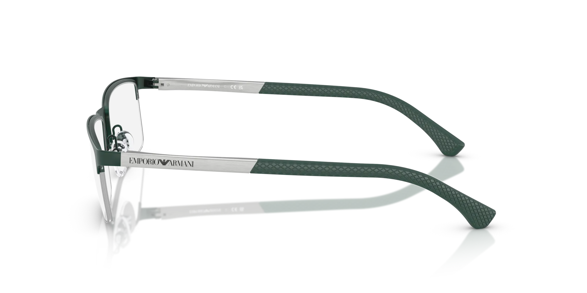 Emporio Armani EA1041 3017 Montature da vista Metallo Verde Squadrata Normale - immagine 4