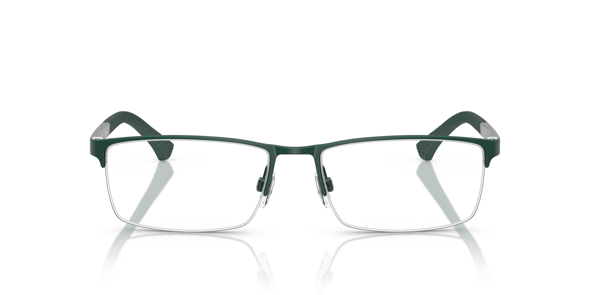 Emporio Armani EA1041 3017 Montature da vista Metallo Verde Squadrata Normale - immagine 3