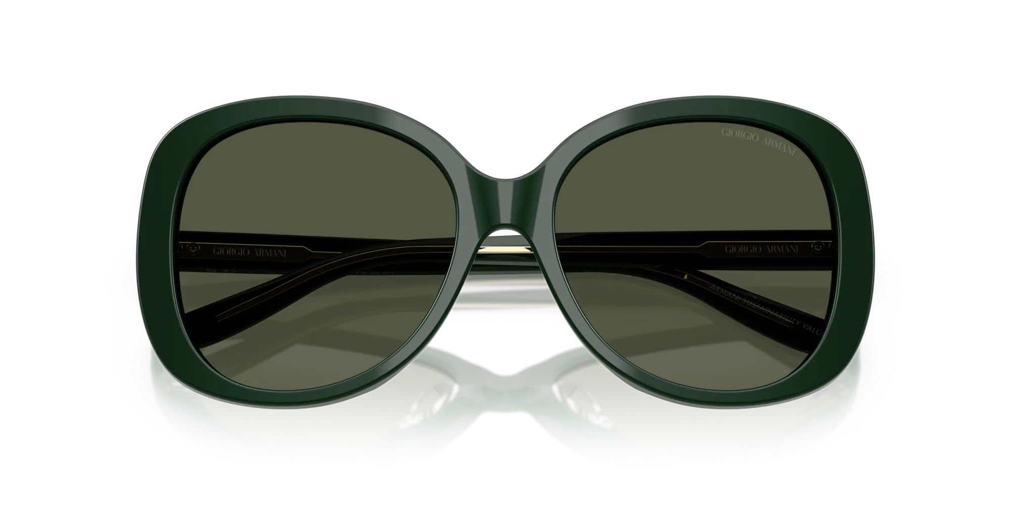 Giorgio Armani AR8229U 617331 Occhiali da sole Acetato Verde Verde Rotonda Normale - immagine 2