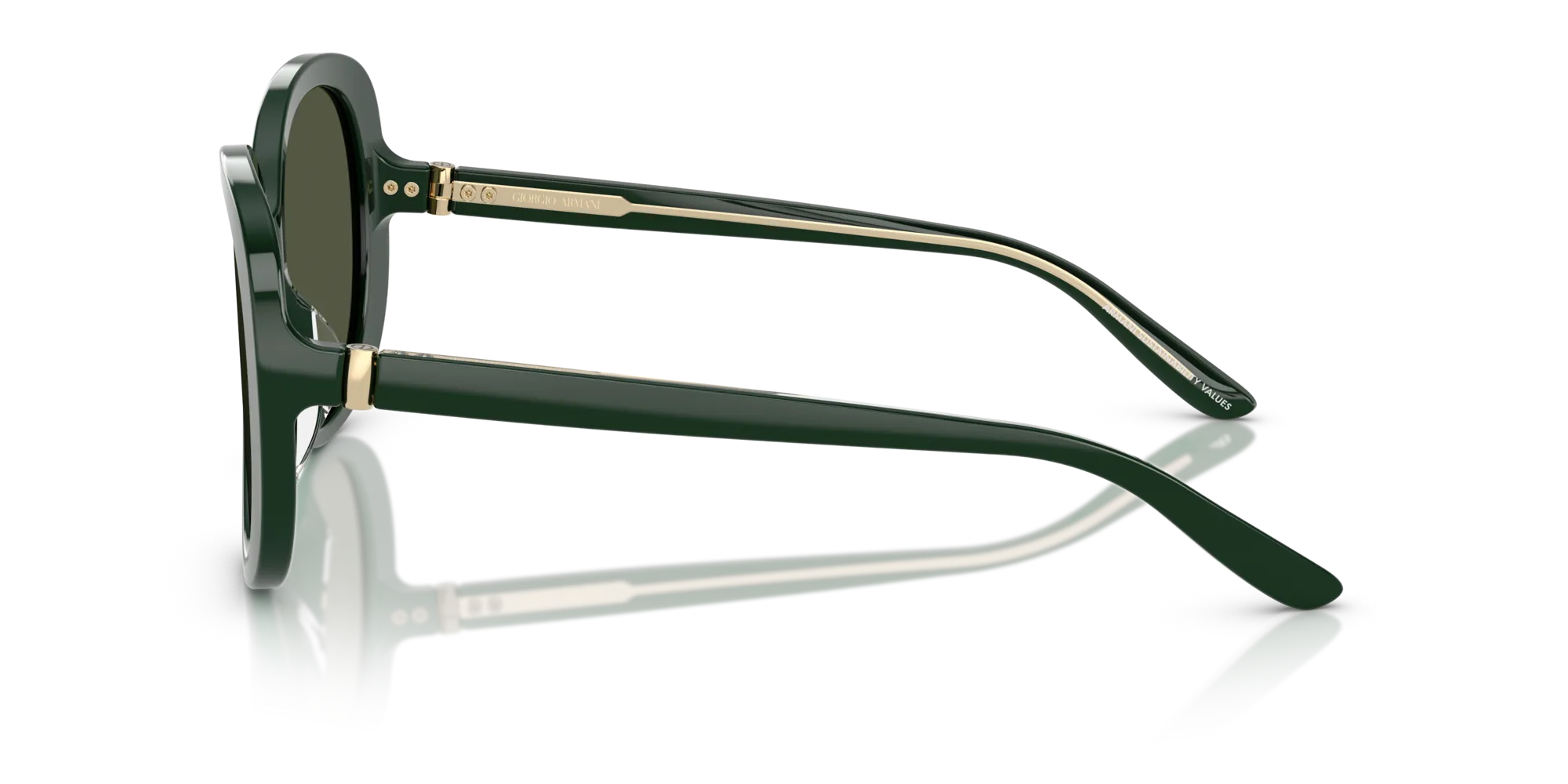 Giorgio Armani AR8229U 617331 Occhiali da sole Acetato Verde Verde Rotonda Normale - immagine 4