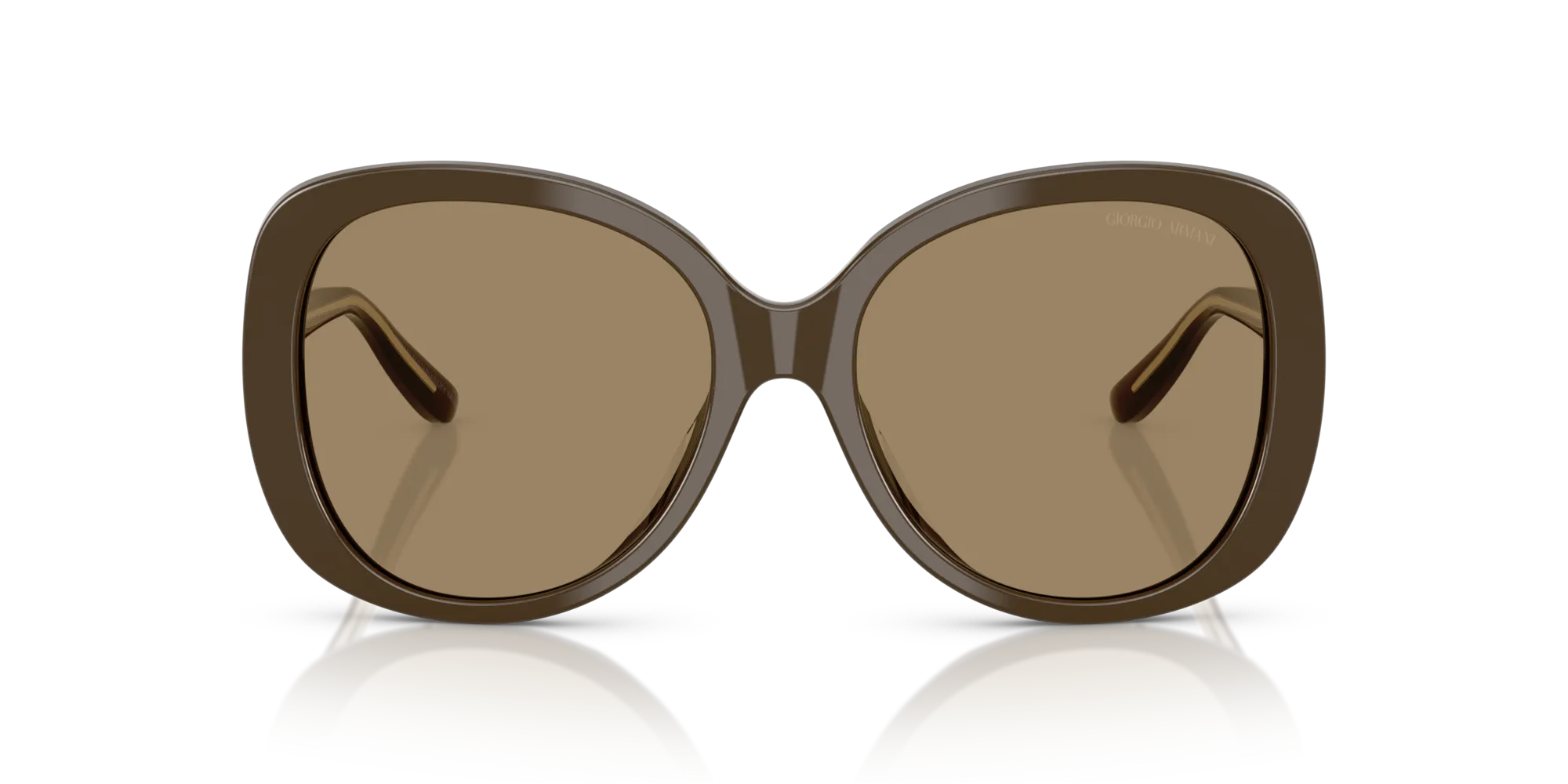 Giorgio Armani AR8229U 595753 Occhiali da sole Acetato Marrone Marrone Rotonda Normale - immagine 3