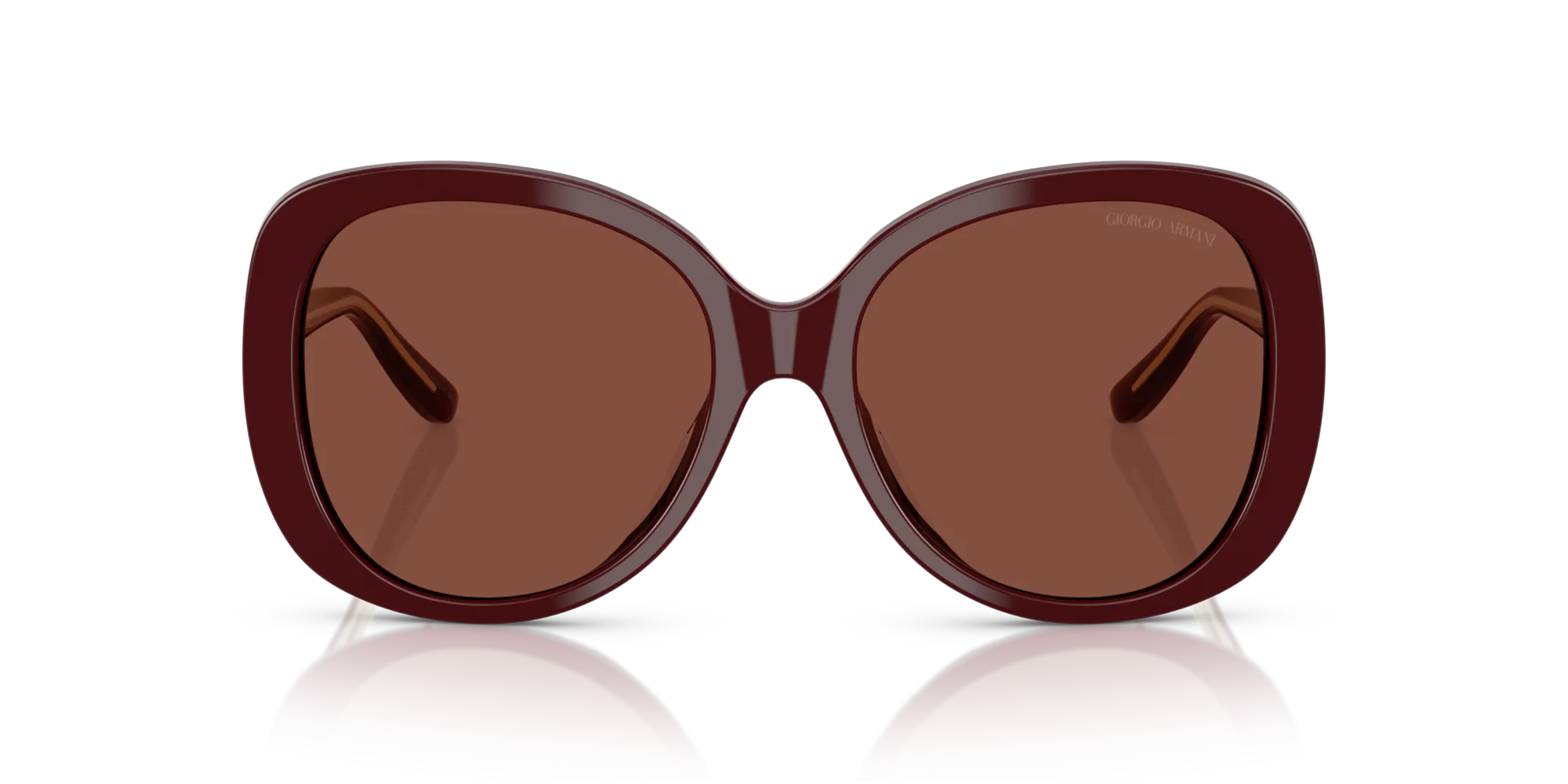 Giorgio Armani AR8229U 5955C5 Occhiali da sole Acetato Rosso Rosso Rotonda Normale - immagine 3