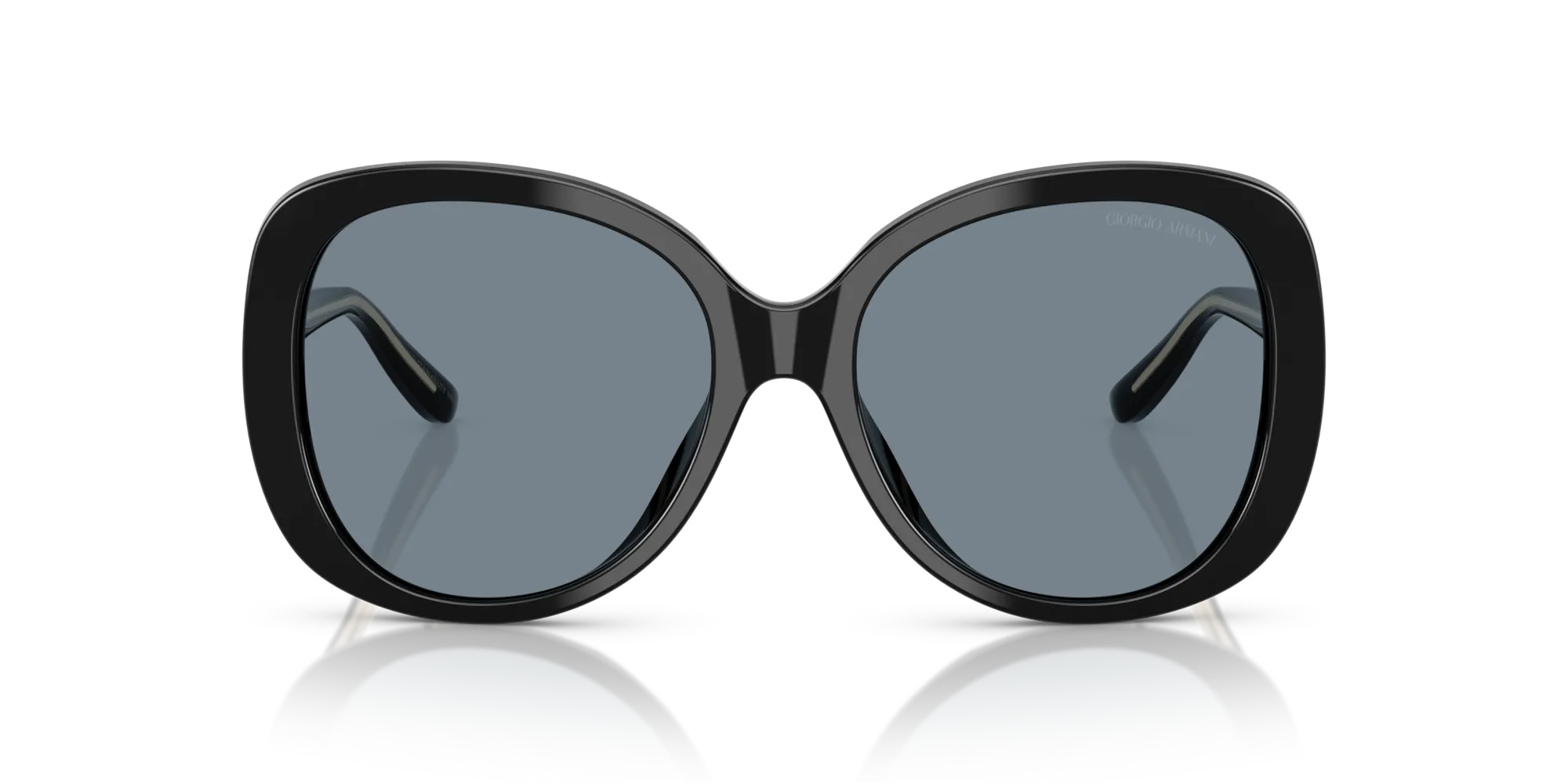 Giorgio Armani AR8229U 587556 Occhiali da sole Acetato Nero Blu Rotonda Normale - immagine 3