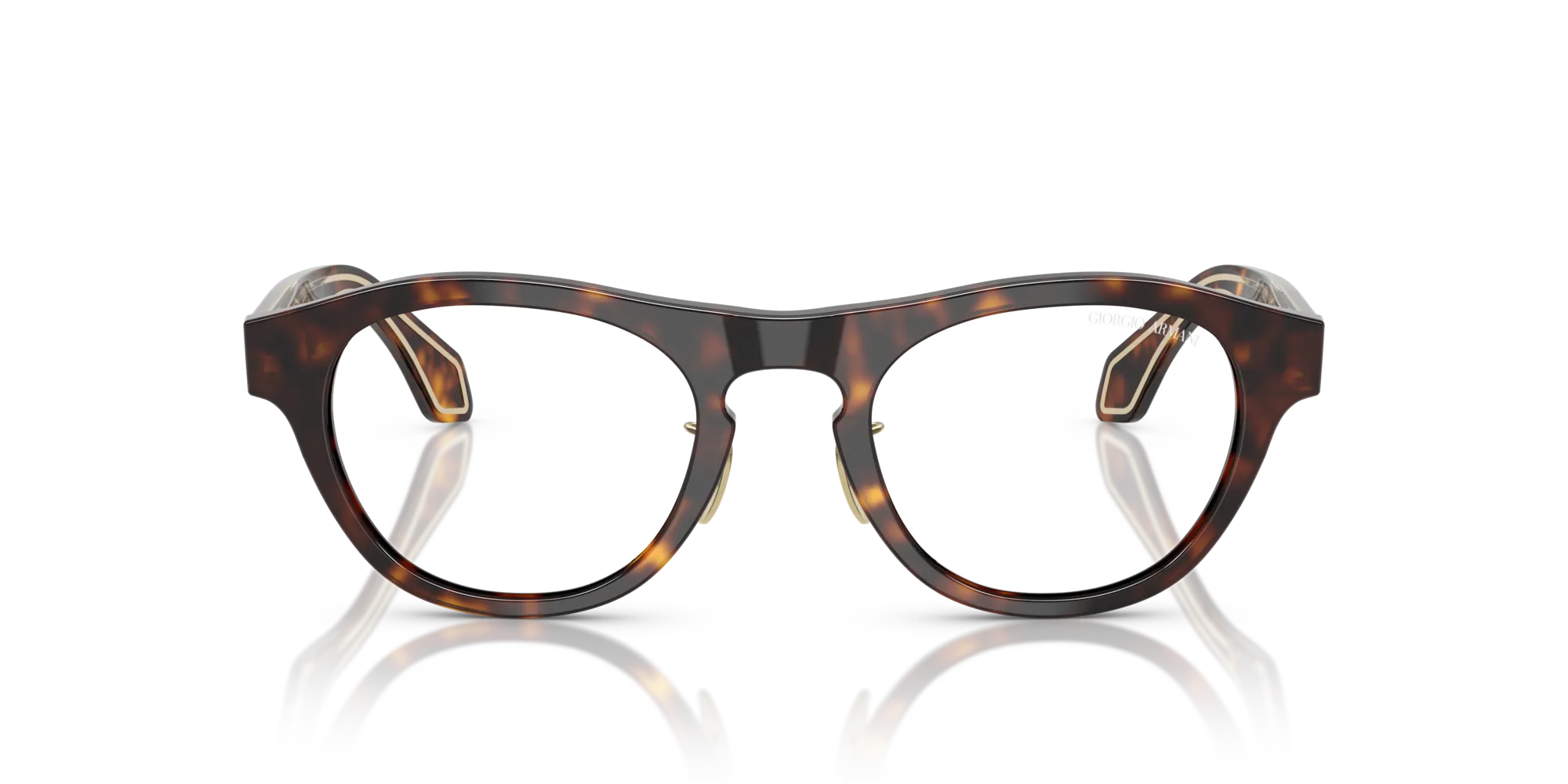 Giorgio Armani AR8225 50261W Occhiali da sole Acetato Tartaruga Trasparente Rotonda Normale - immagine 3