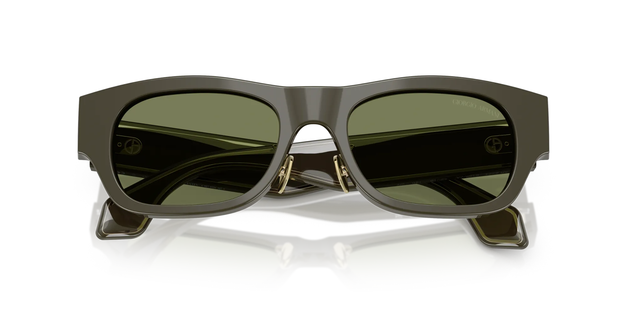 Giorgio Armani AR8224 61582A Occhiali da sole Acetato Verde Verde Pillow Normale - immagine 2