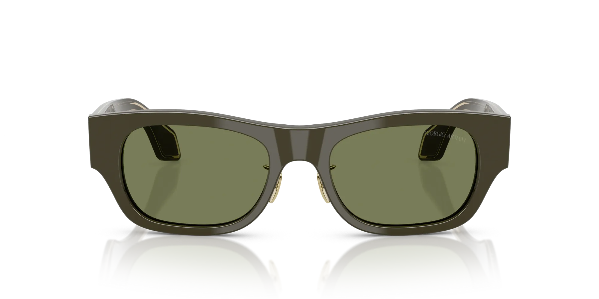 Giorgio Armani AR8224 61582A Occhiali da sole Acetato Verde Verde Pillow Normale - immagine 3