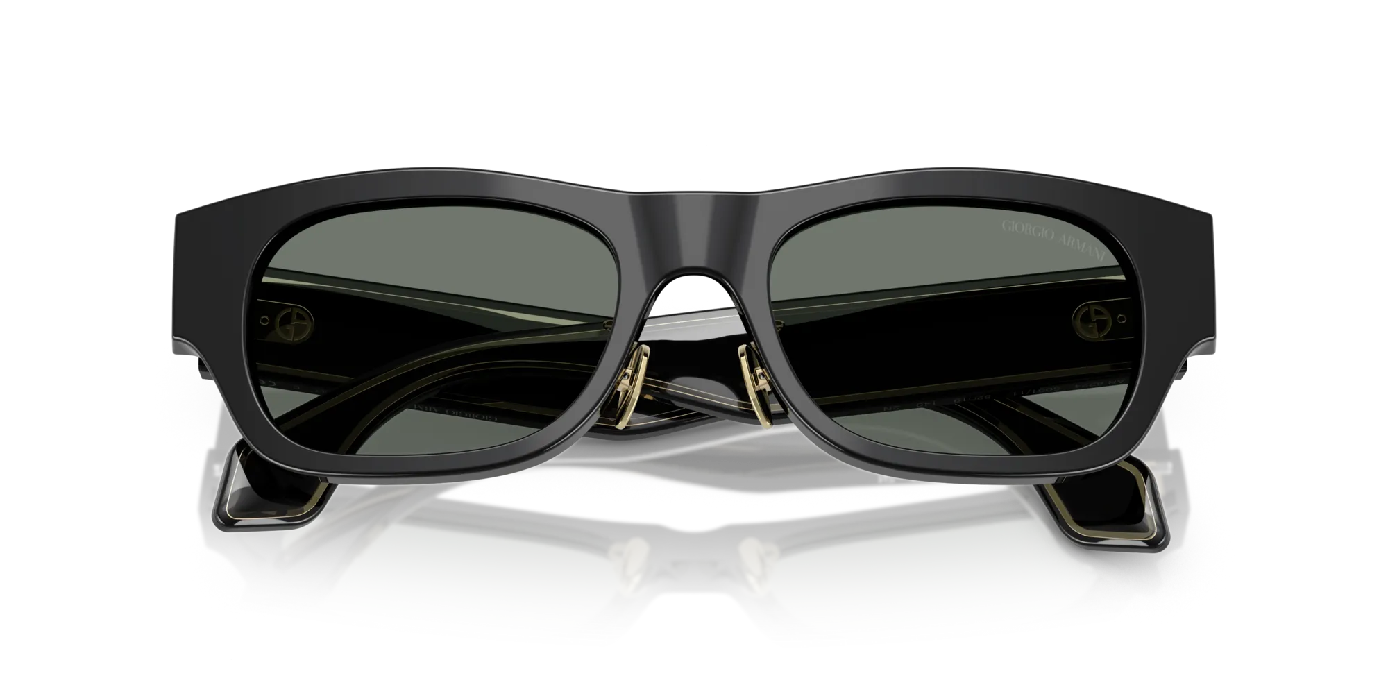 Giorgio Armani AR8224 500111 Occhiali da sole Acetato Nero Grigio Pillow Normale - immagine 2