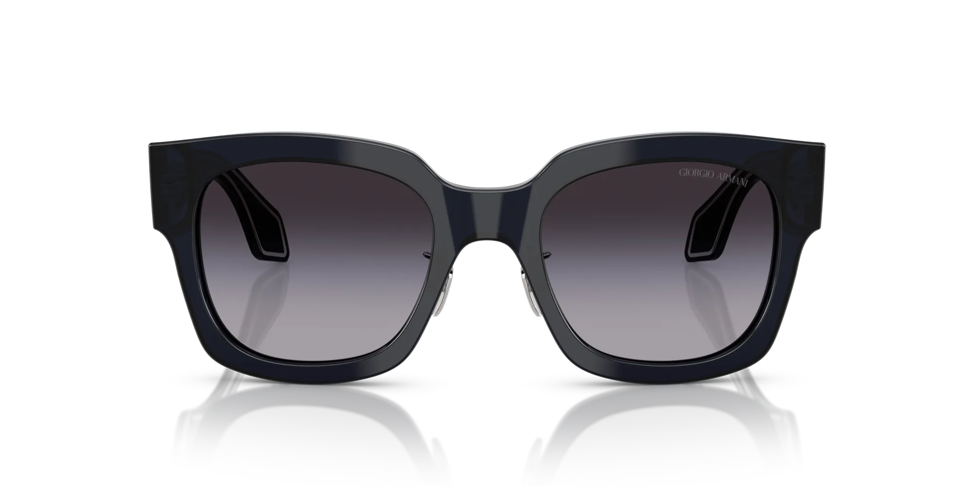 Giorgio Armani AR8223 61608G Occhiali da sole Acetato Blu Grigio Squadrata Normale Sfumato - immagine 3