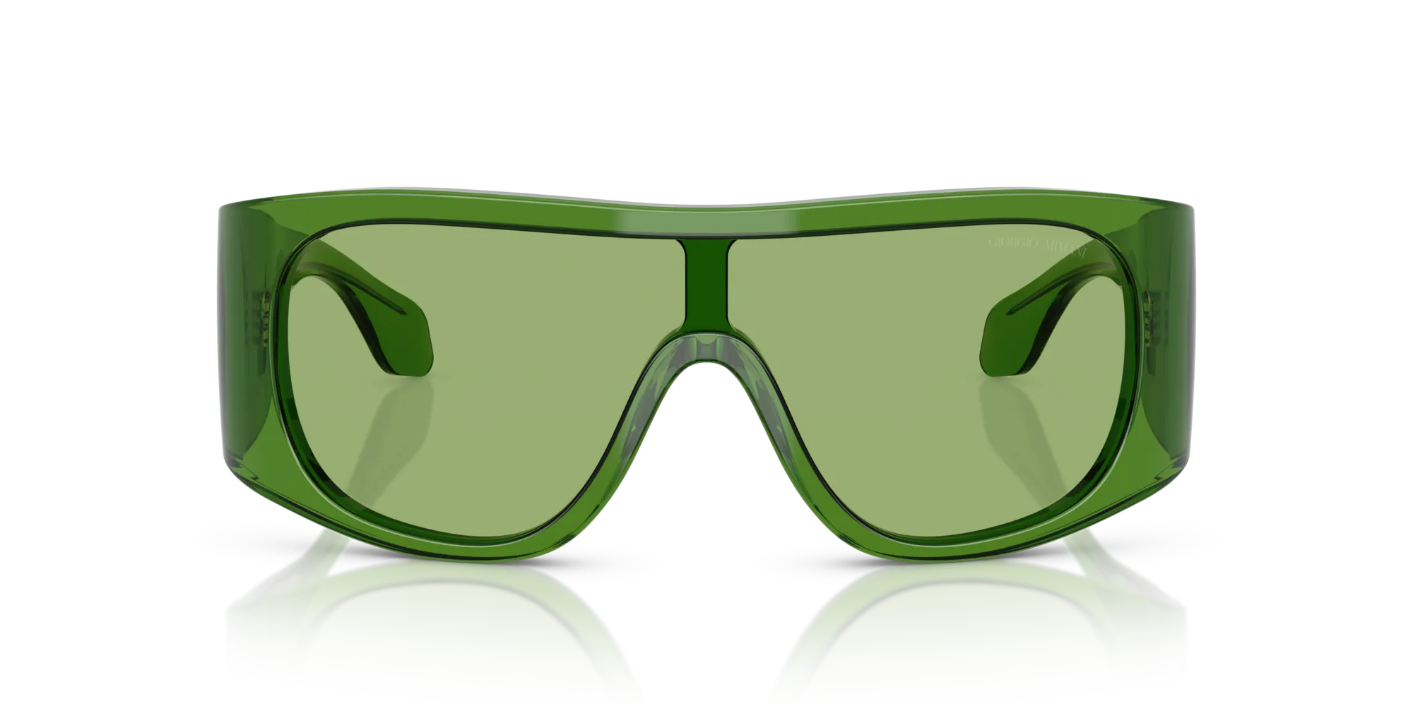 Giorgio Armani AR8222U 6191/2 Occhiali da sole Acetato Verde Verde Squadrata Normale - immagine 3