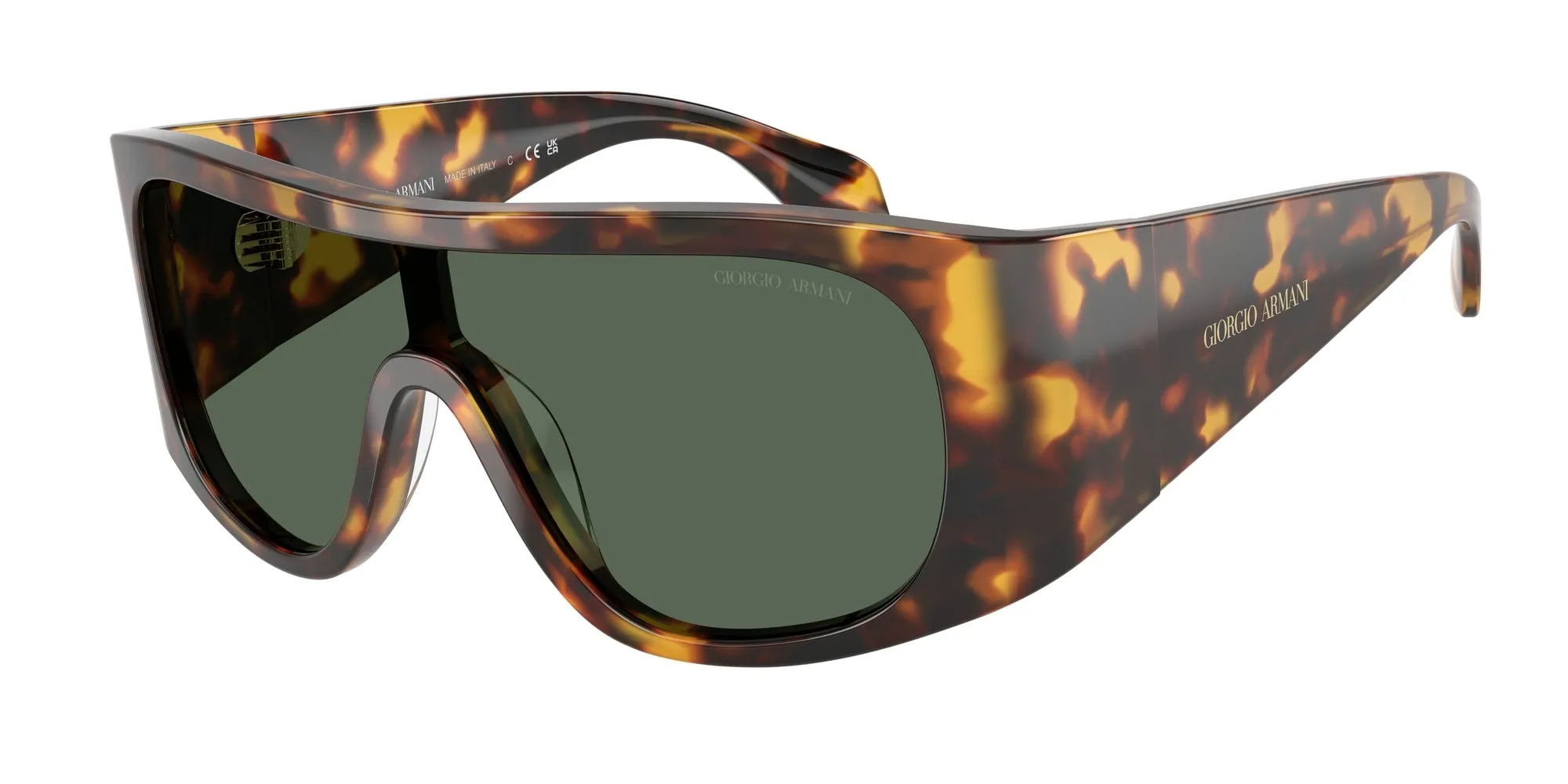 Giorgio Armani AR8222U 509271 Occhiali da sole Acetato Tartaruga Verde Squadrata Normale - immagine 1