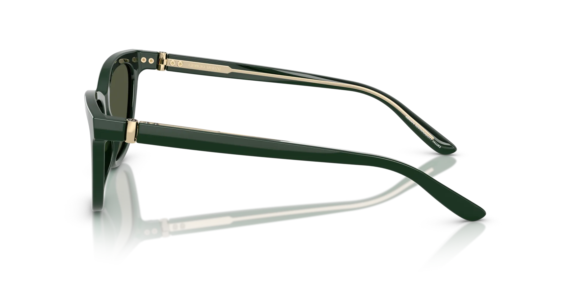 Giorgio Armani AR8221 617331 Occhiali da sole Acetato Verde Verde Cat Eye Normale - immagine 4