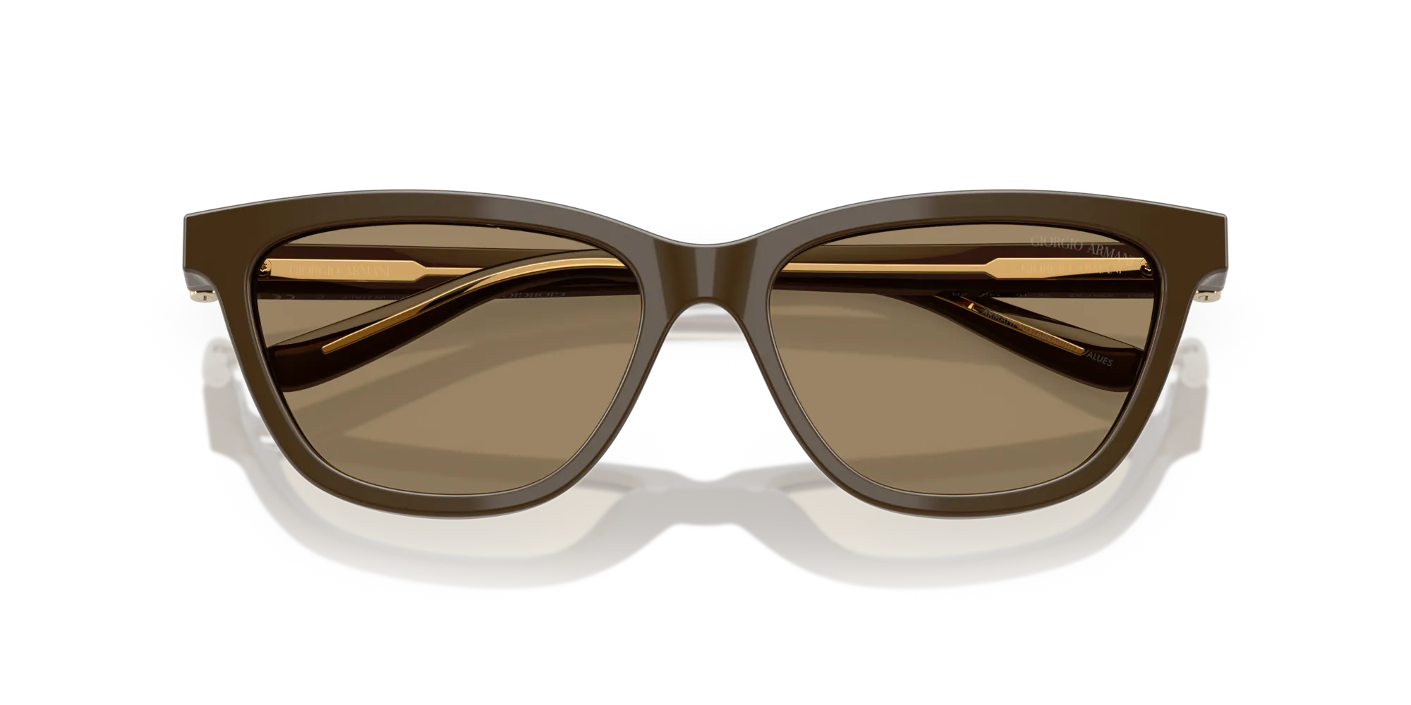 Giorgio Armani AR8221 595753 Occhiali da sole Acetato Marrone Marrone Cat Eye Normale - immagine 2