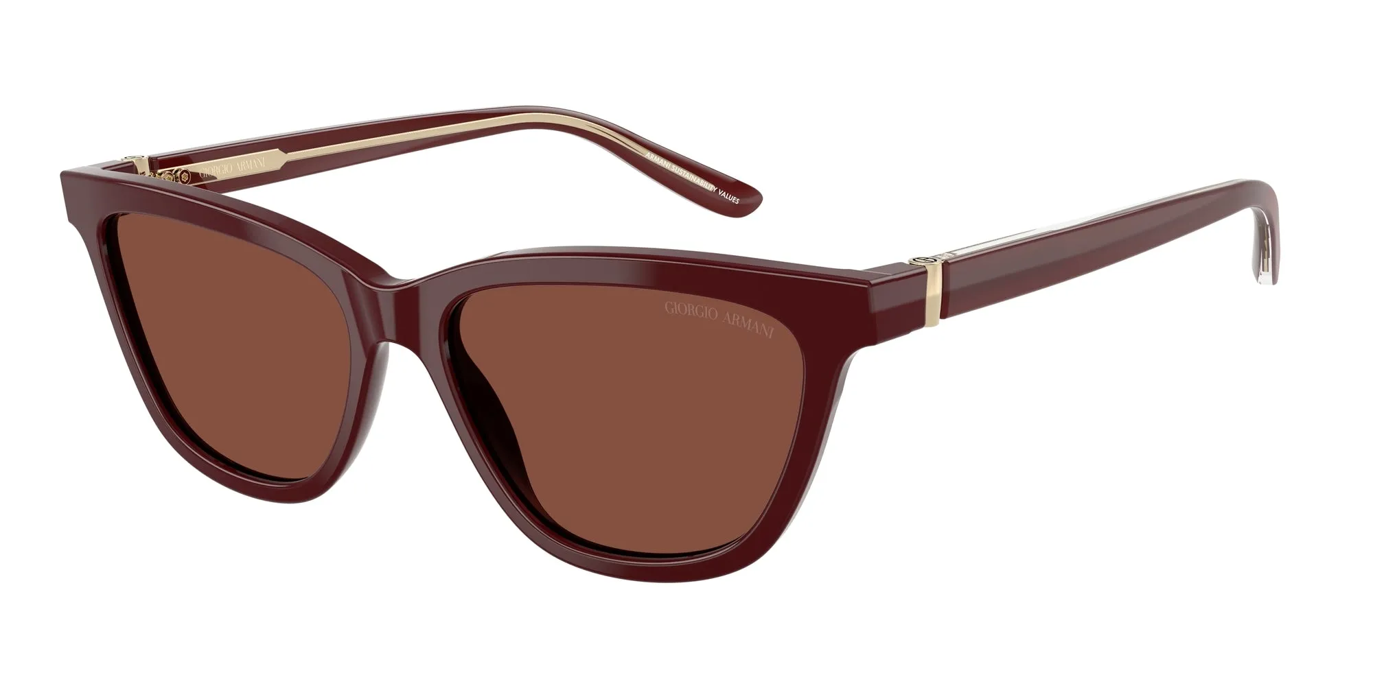 Giorgio Armani AR8221 5955C5 Occhiali da sole Acetato Rosso Rosso Cat Eye Normale - immagine 1