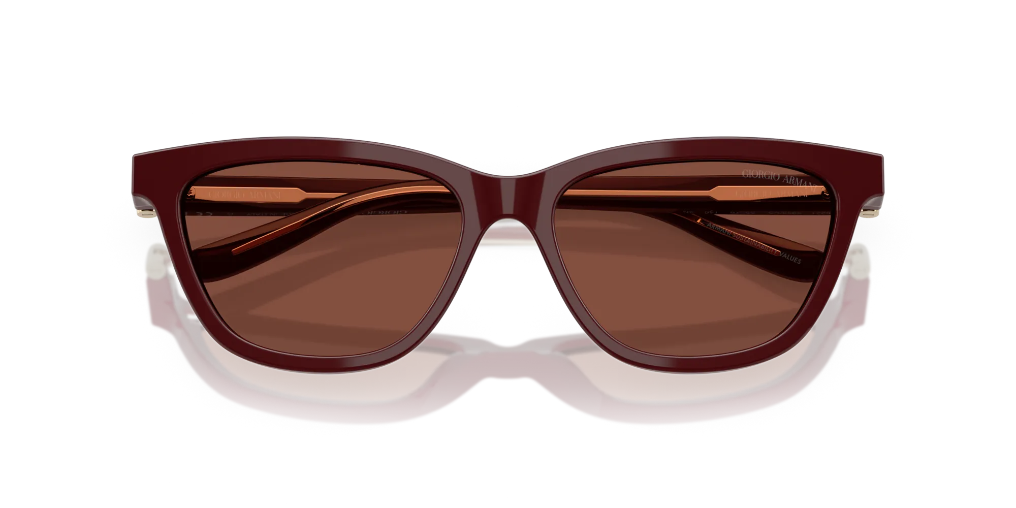 Giorgio Armani AR8221 5955C5 Occhiali da sole Acetato Rosso Rosso Cat Eye Normale - immagine 2