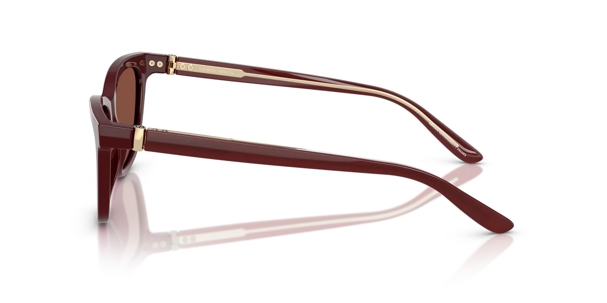 Giorgio Armani AR8221 5955C5 Occhiali da sole Acetato Rosso Rosso Cat Eye Normale - immagine 4