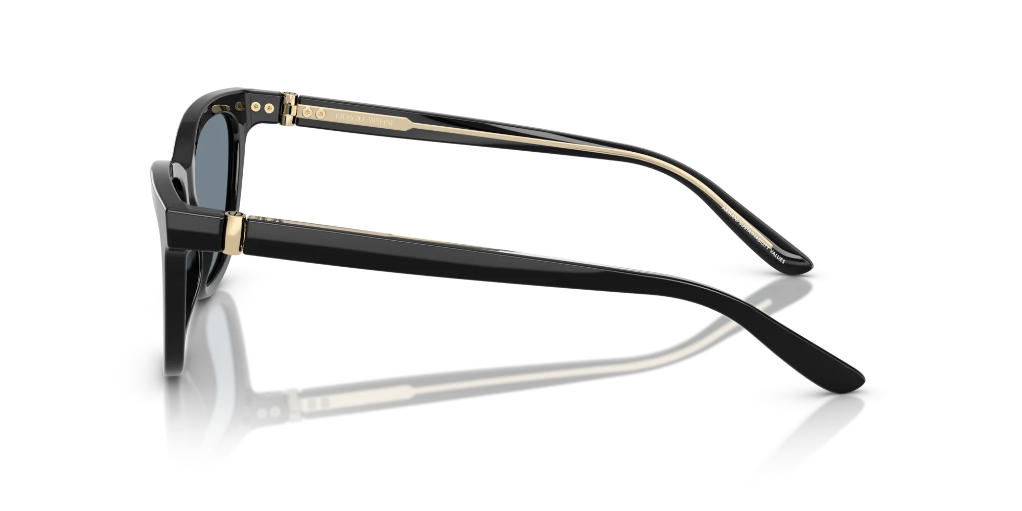 Giorgio Armani AR8221 587556 Occhiali da sole Acetato Nero Blu Cat Eye Normale - immagine 4