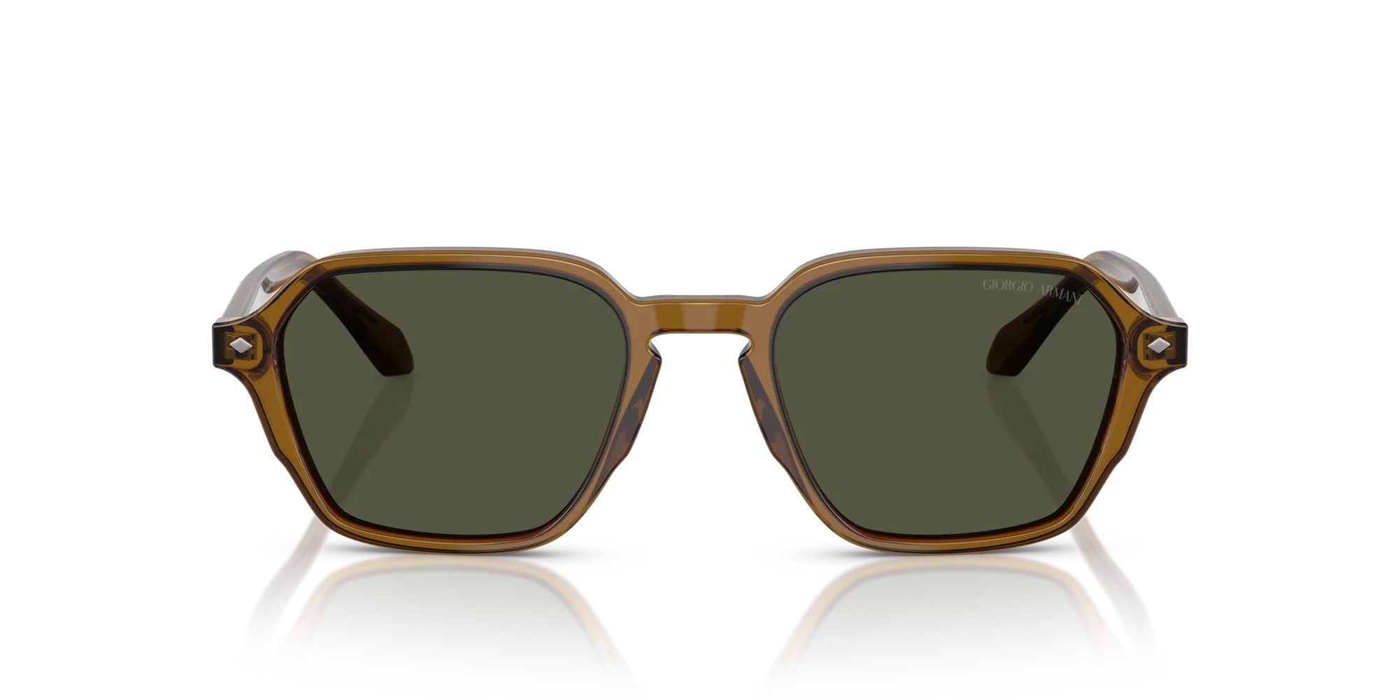 Giorgio Armani AR8220 617231 Occhiali da sole Acetato Verde Verde Squadrata Normale - immagine 3