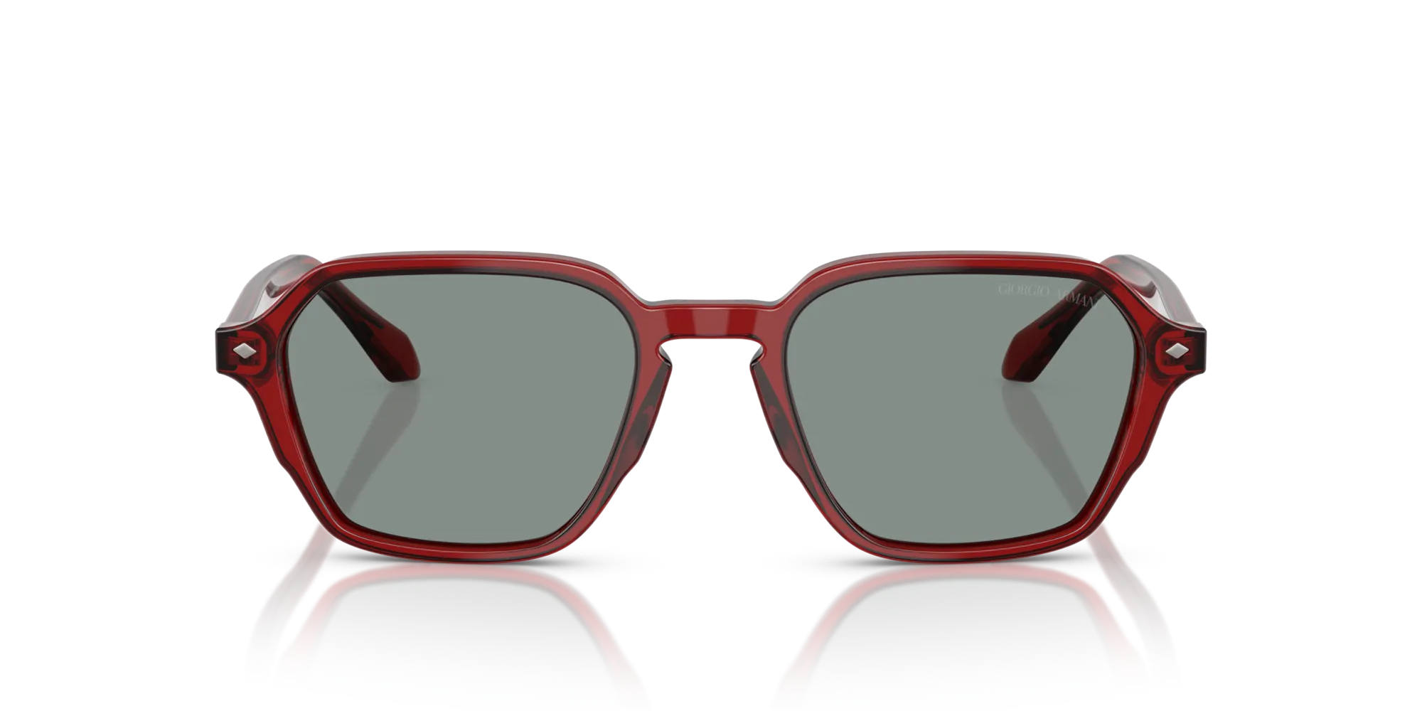 Giorgio Armani AR8220 617056 Occhiali da sole Acetato Rosso Blu Squadrata Normale - immagine 3