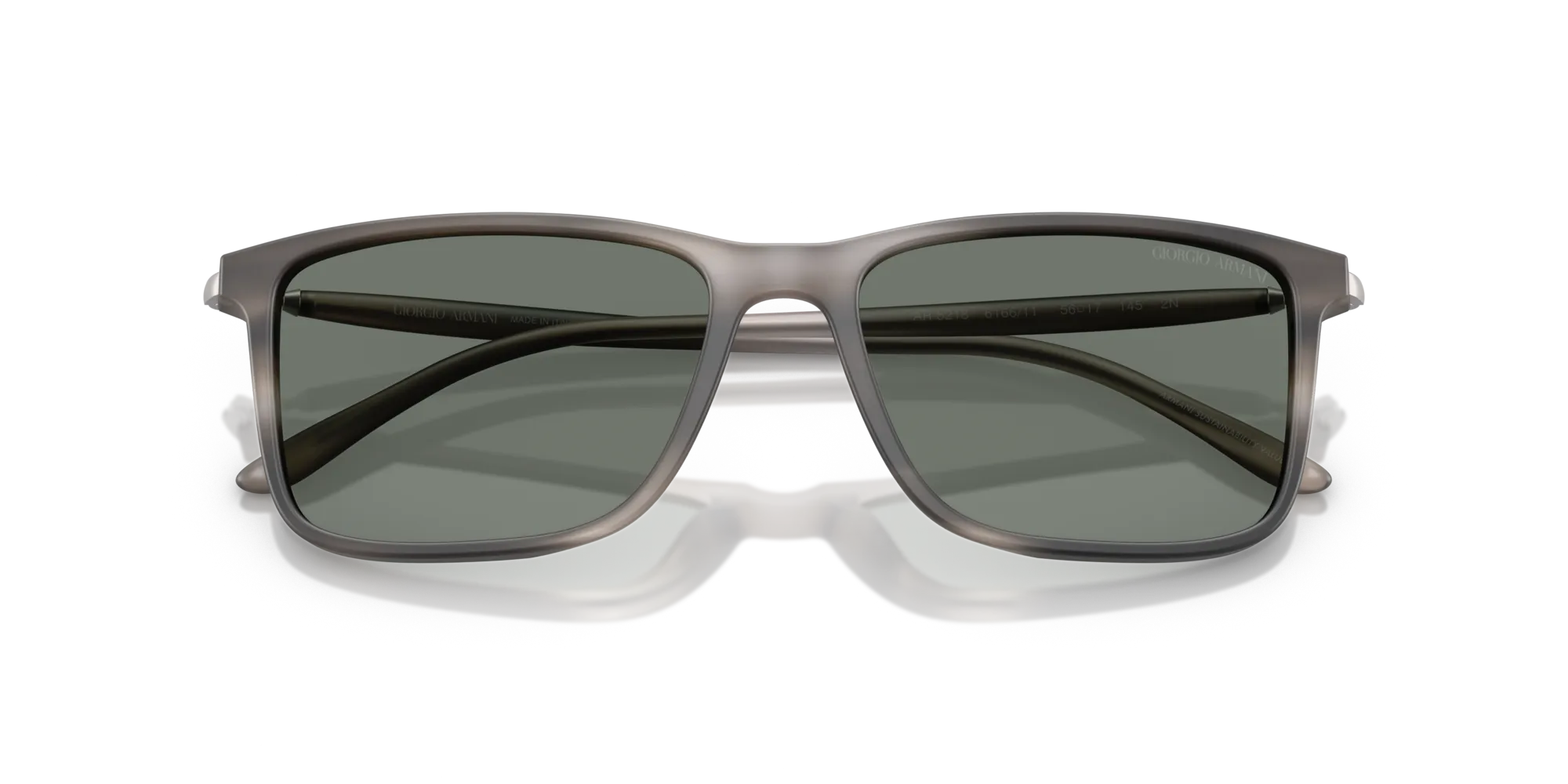Giorgio Armani AR8218 616611 Occhiali da sole Acetato Grigio Grigio Squadrata Normale - immagine 2